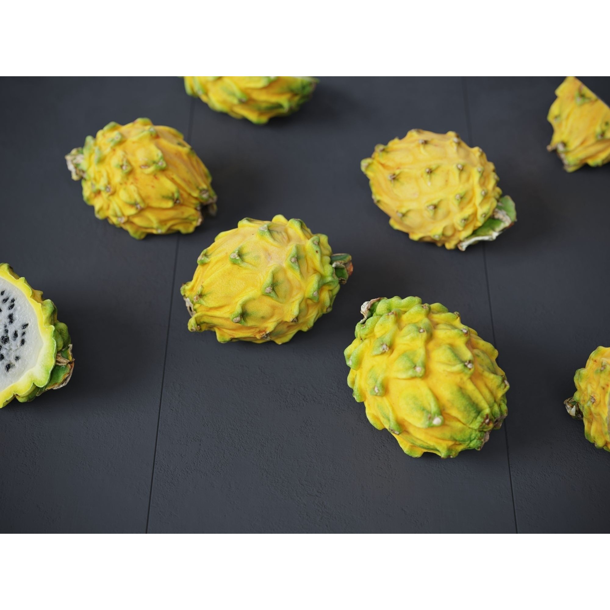 Dragon Fruits 3D Model – High Poly Photogrammetry Asset, FBX & OBJ - View 3