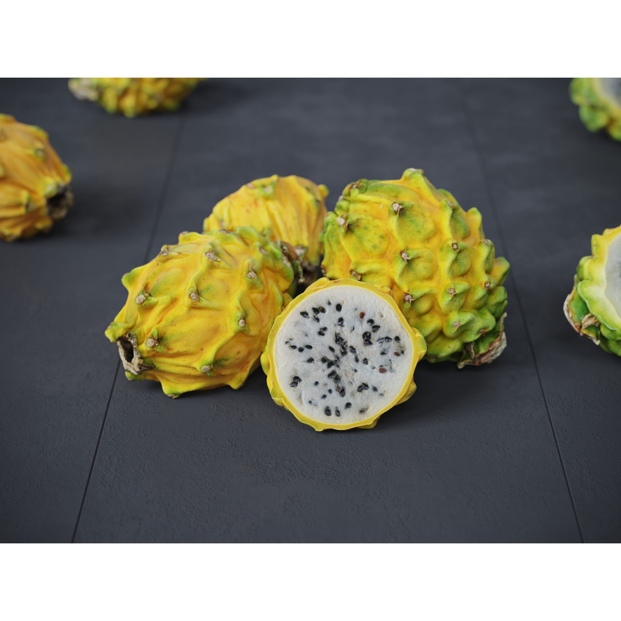 Dragon Fruits 3D Model – High Poly Photogrammetry Asset, FBX & OBJ - View 5