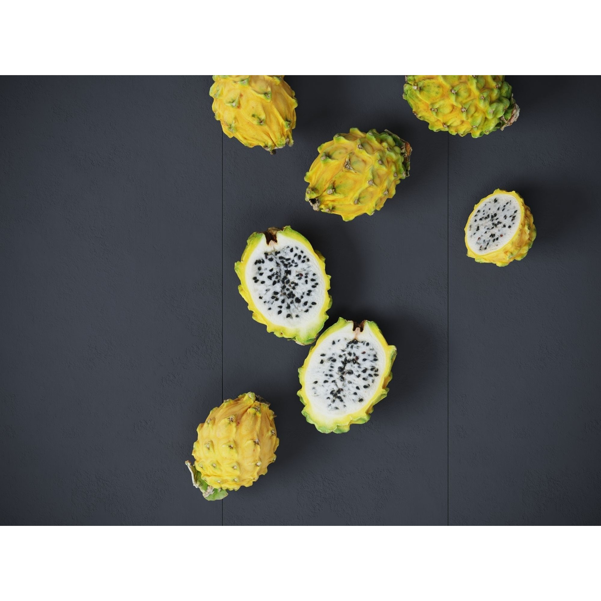 Dragon Fruits 3D Model – High Poly Photogrammetry Asset, FBX & OBJ - View 6