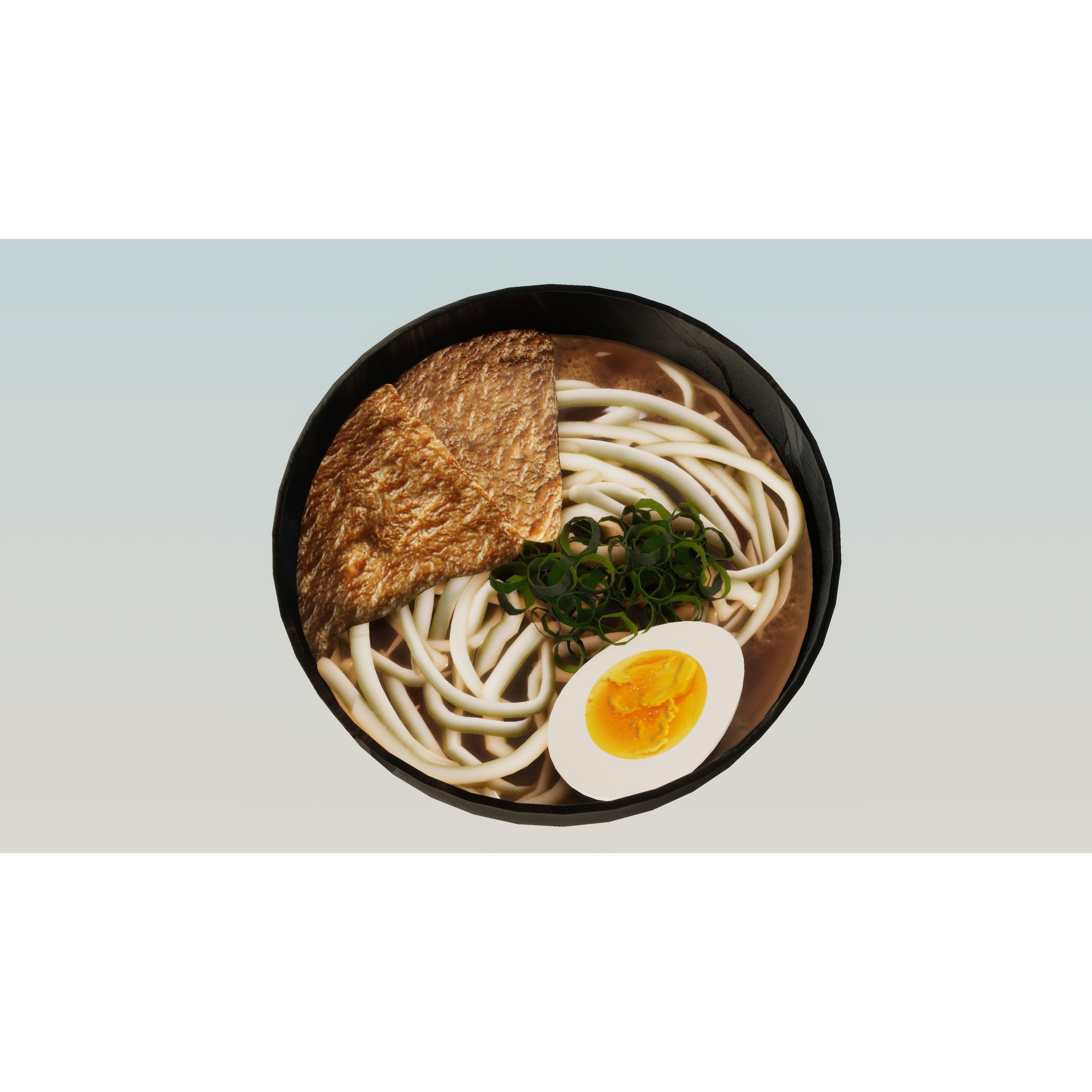 Japanese Food 3D Model – Low Poly Game Asset, PBR Textures - View 4