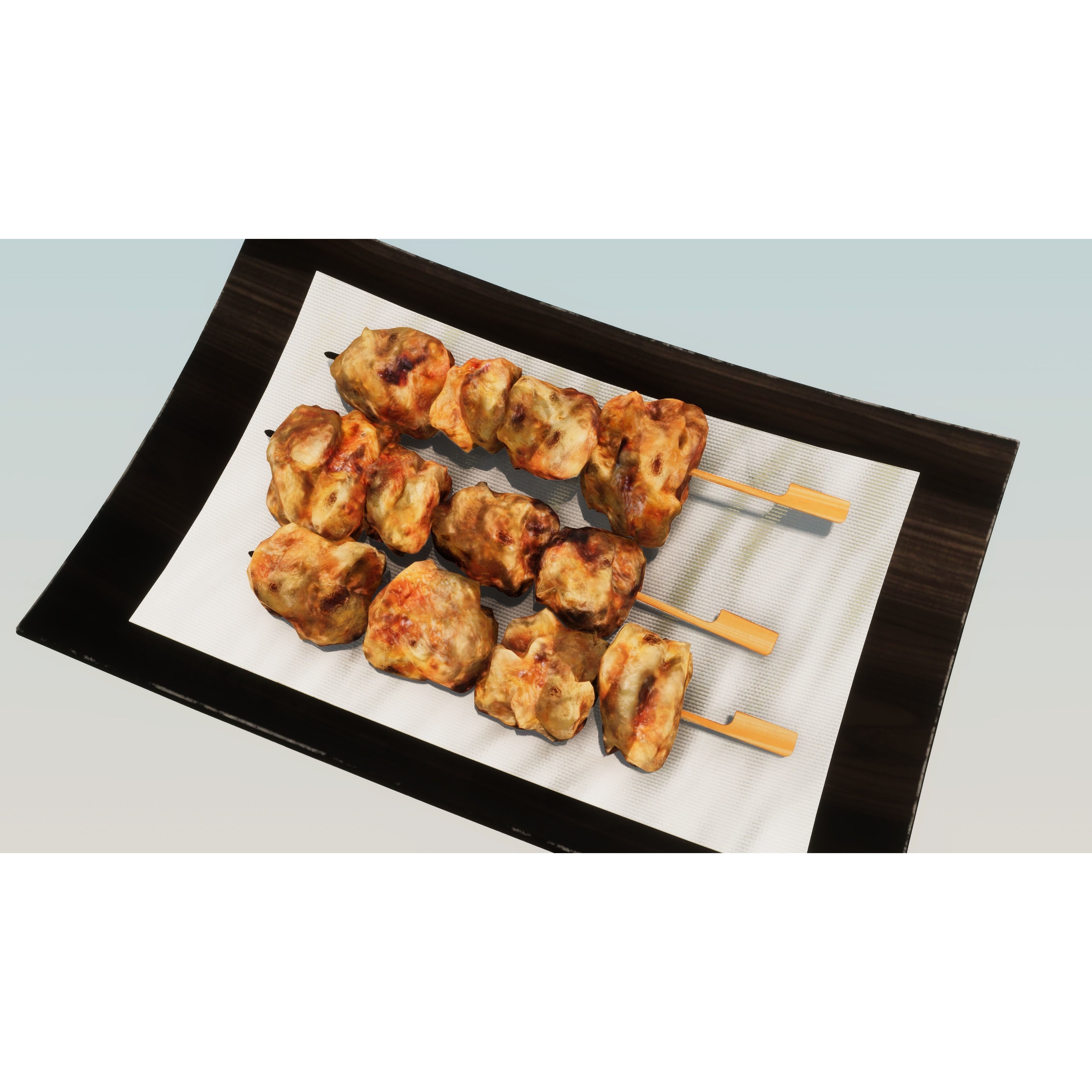 Japanese Food 3D Model – Low Poly Game Asset, PBR Textures - View 7