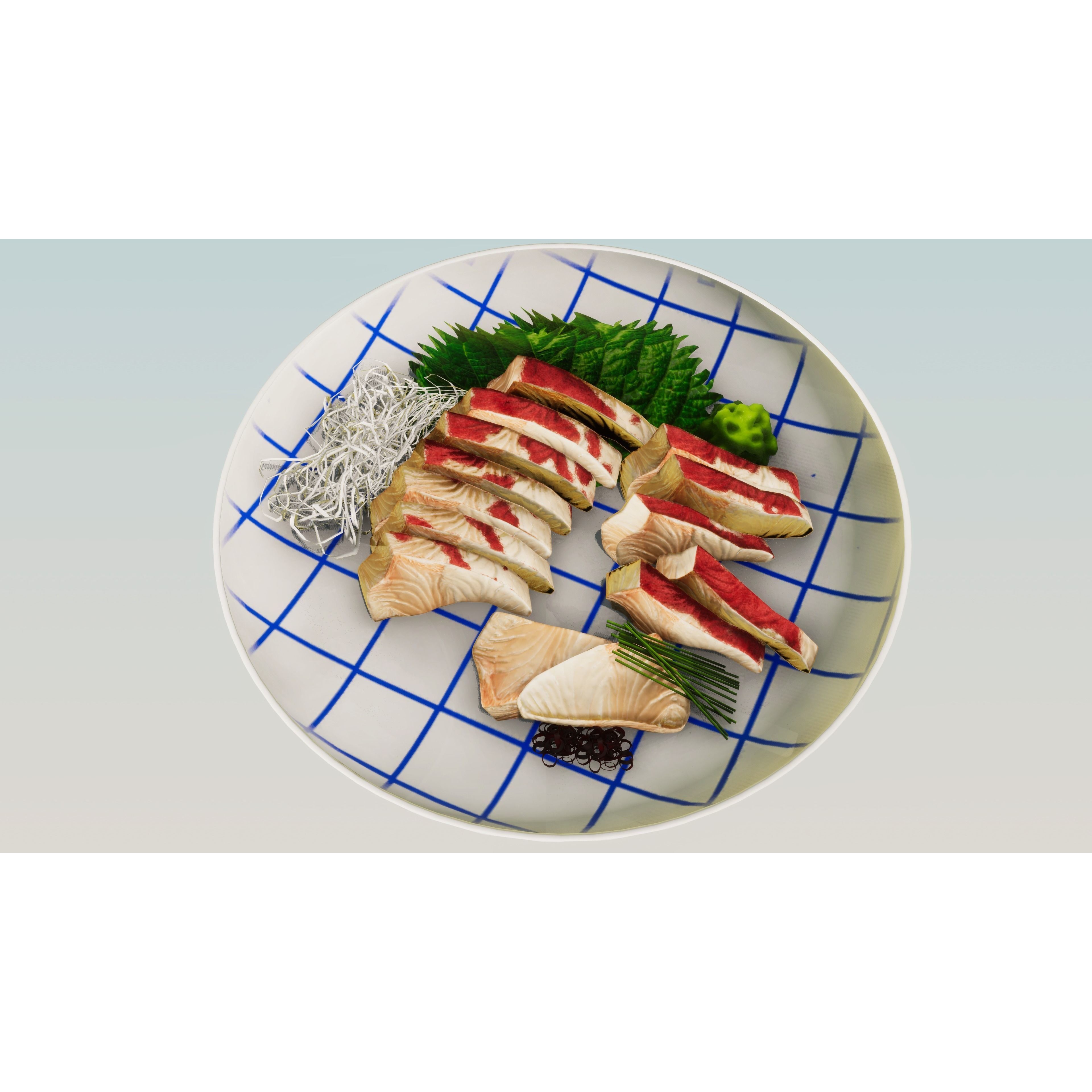 Japanese Food 3D Model – Low Poly Game Asset, PBR Textures - View 8