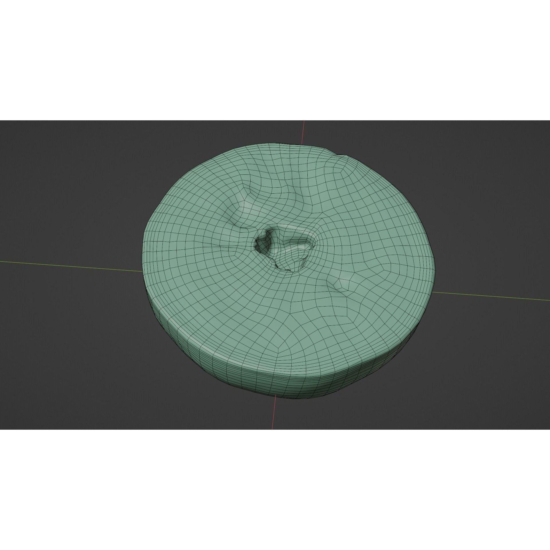 Orange 3D Model – Low Poly Fruit Asset, PBR Textures, Blender, FBX, OBJ - View 13