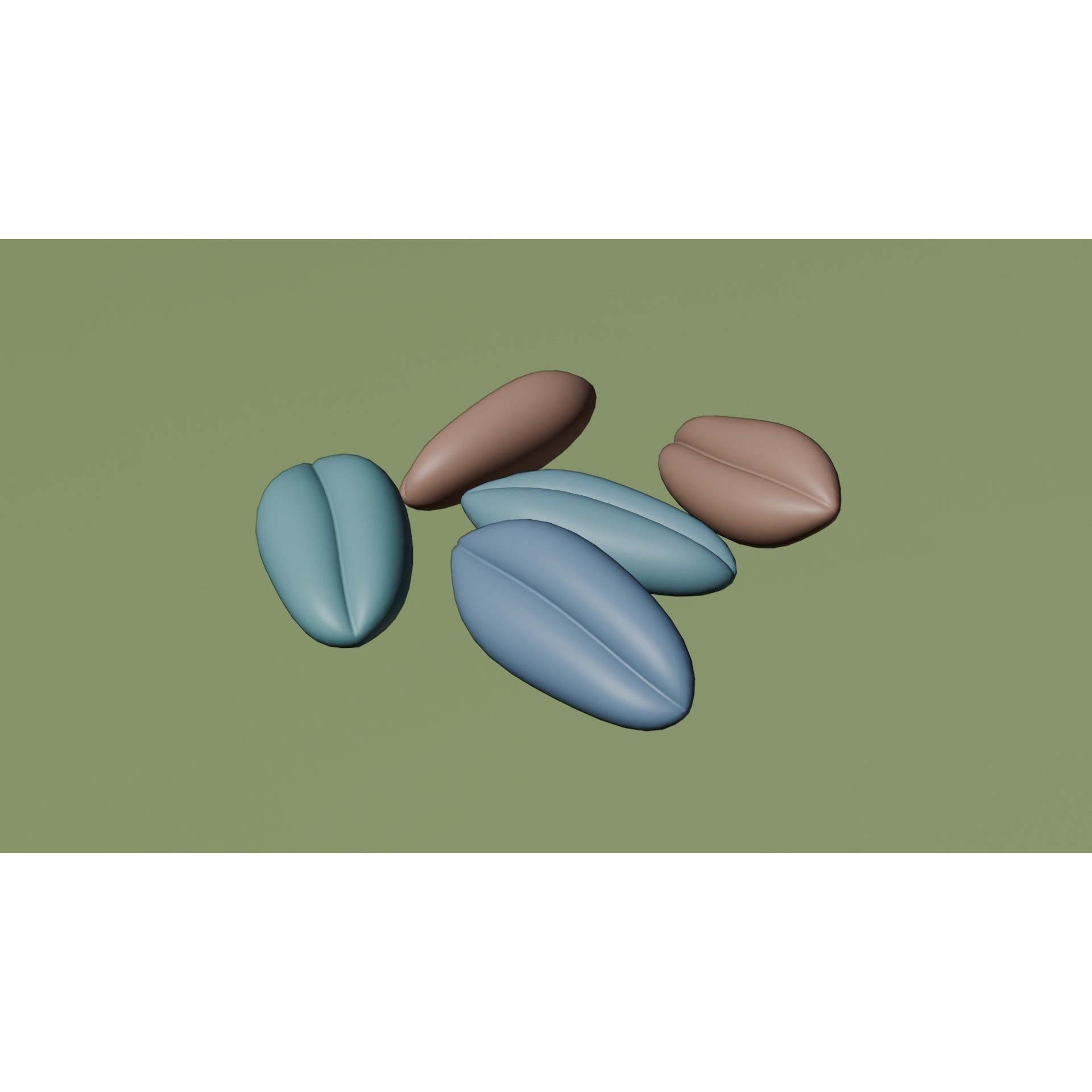 Wheat Seeds 3D Model – Textured Agricultural Asset, PBR, FBX, Blender - View 14