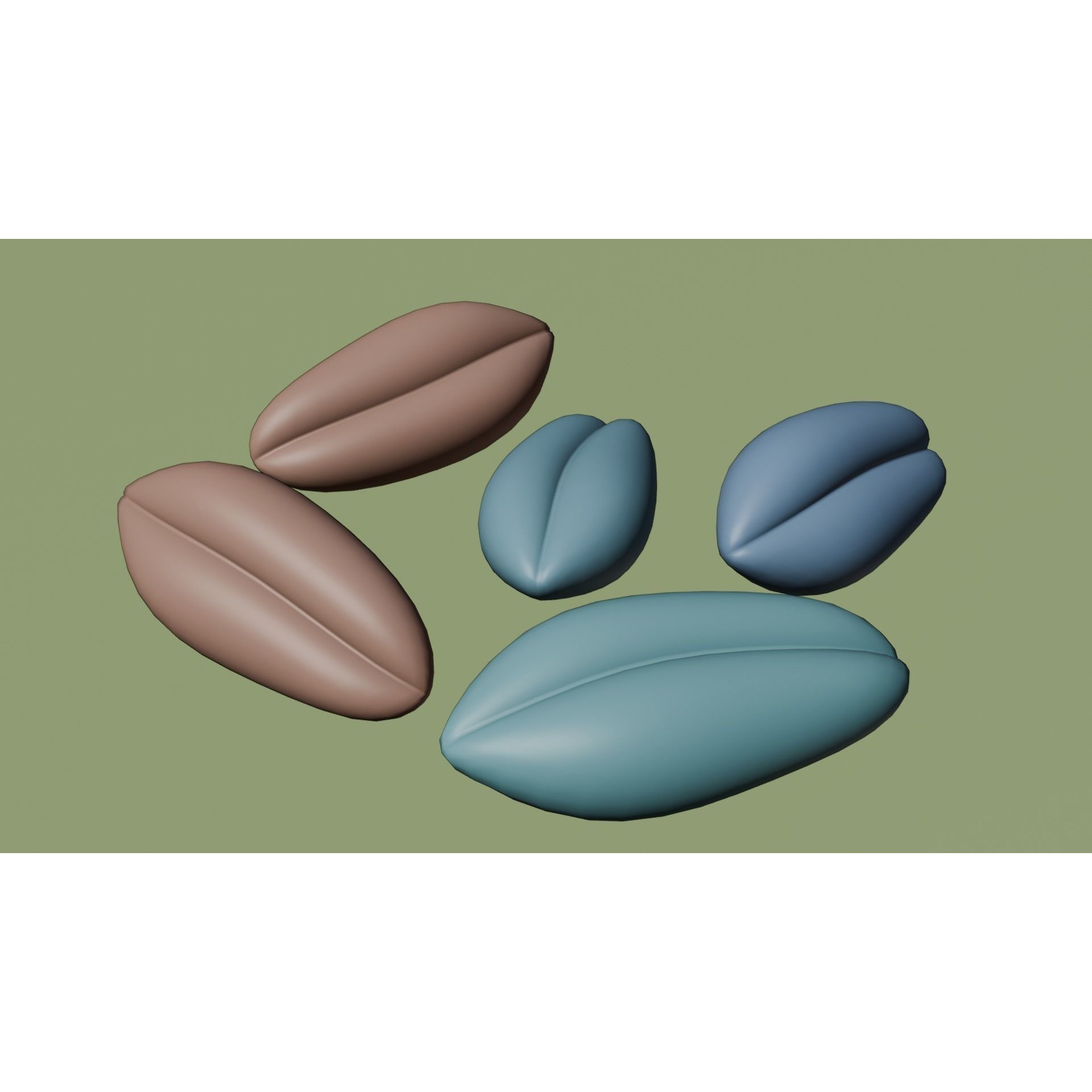 Wheat Seeds 3D Model – Textured Agricultural Asset, PBR, FBX, Blender - View 15