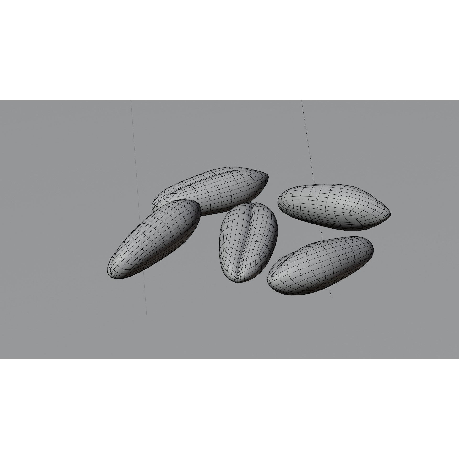 Wheat Seeds 3D Model – Textured Agricultural Asset, PBR, FBX, Blender - View 17