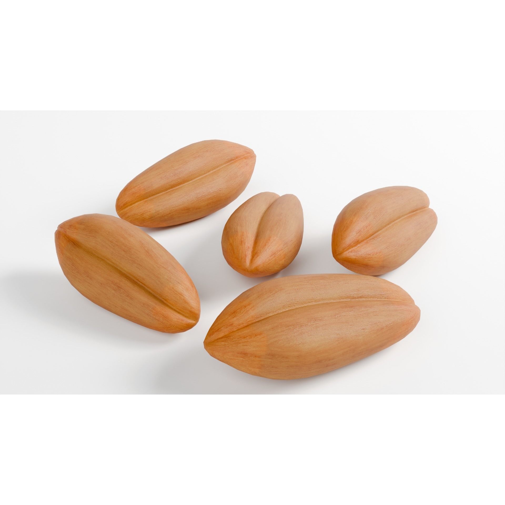 Wheat Seeds 3D Model – Textured Agricultural Asset, PBR, FBX, Blender - View 3