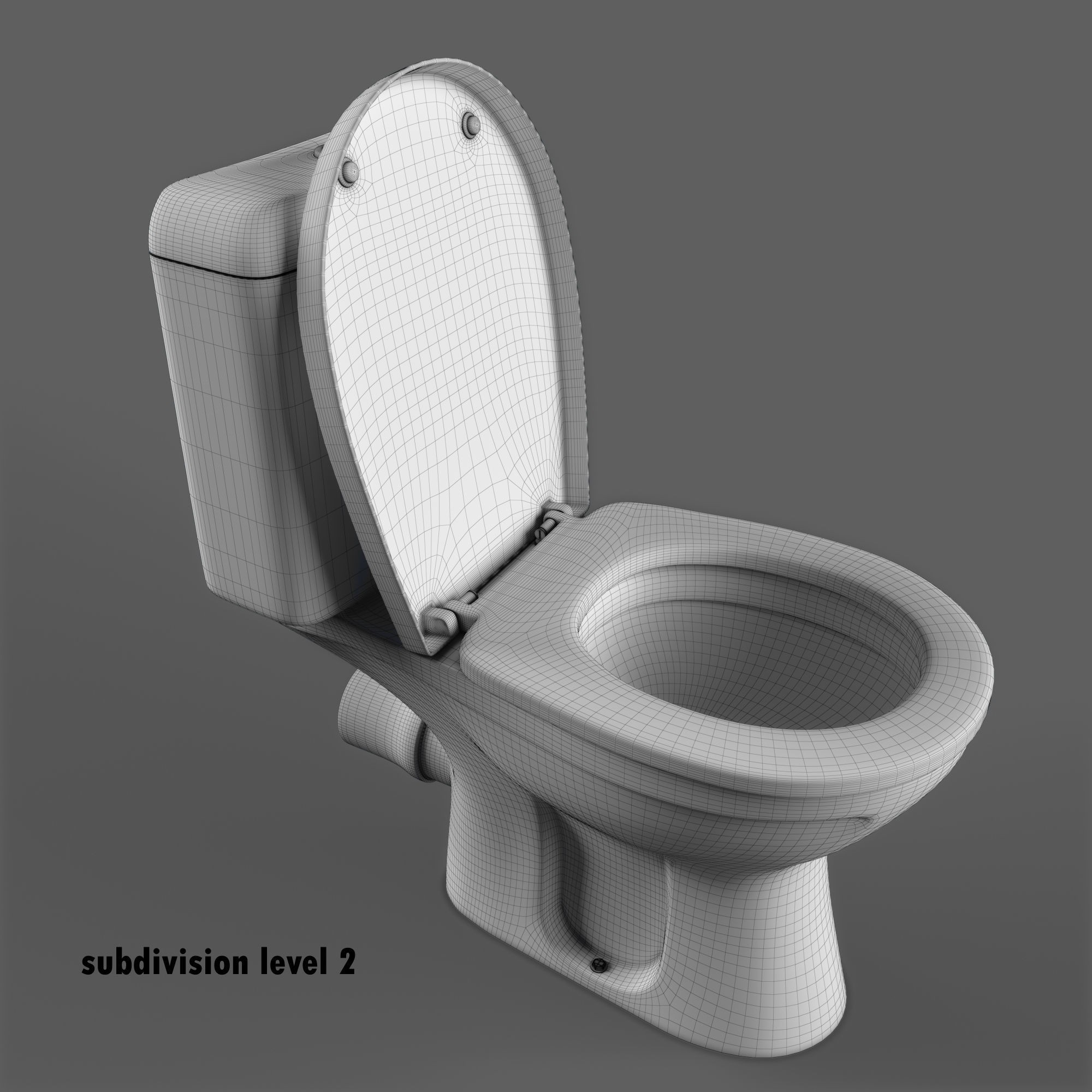Keramag Renova Floor Toilet - Game-Ready 3D Model