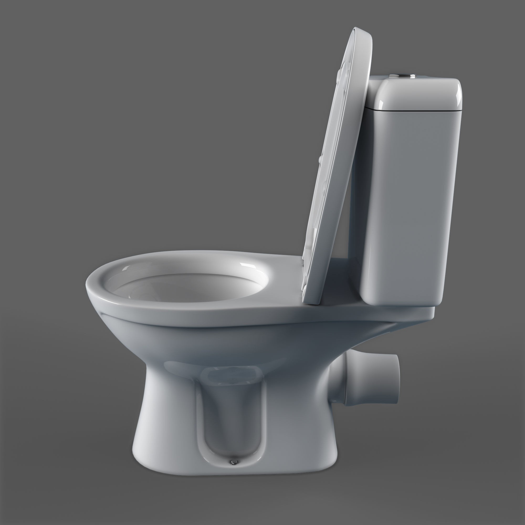 Keramag Renova Floor Toilet - Game-Ready 3D Model - View 10