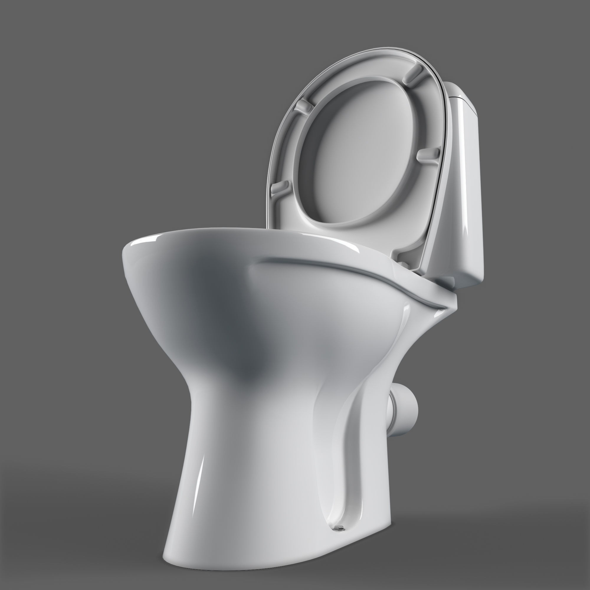 Keramag Renova Floor Toilet - Game-Ready 3D Model - View 13