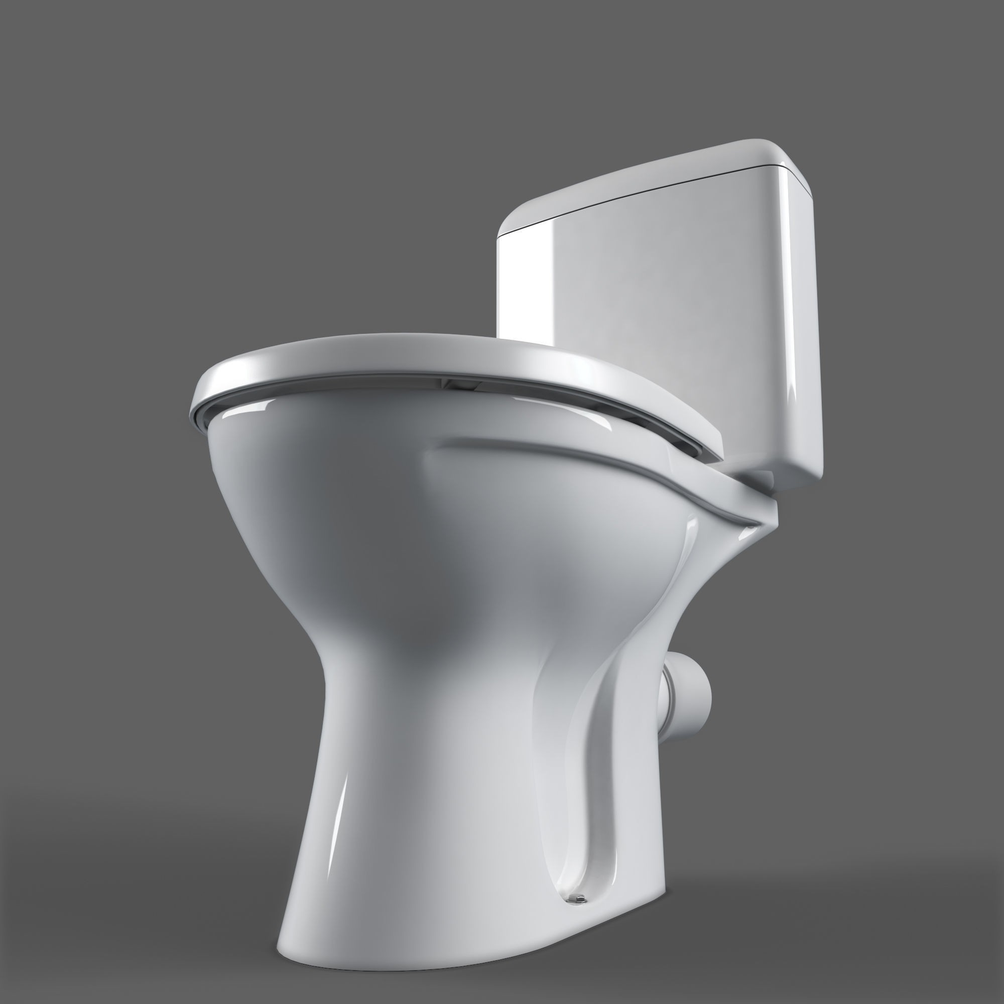 Keramag Renova Floor Toilet - Game-Ready 3D Model - View 15