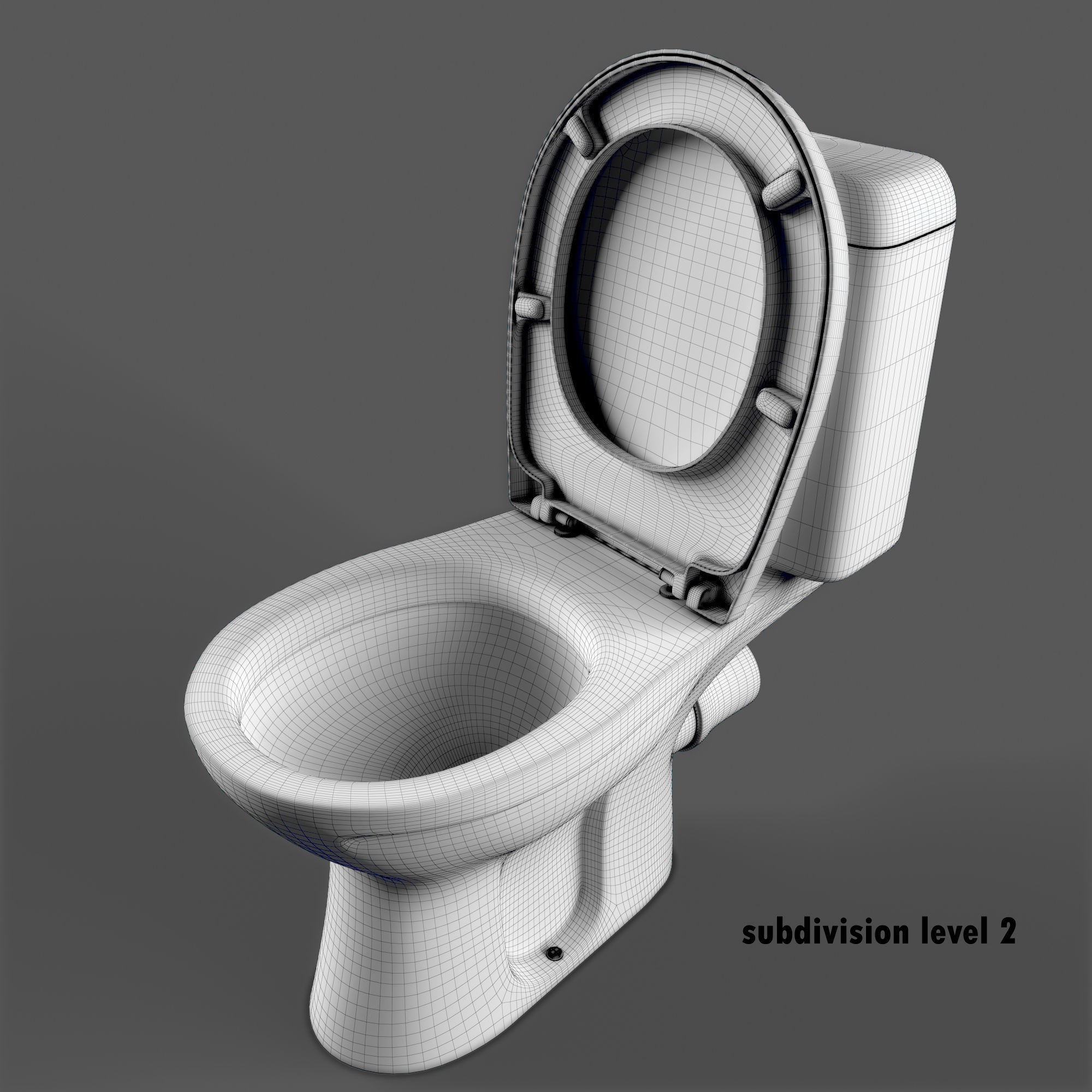 Keramag Renova Floor Toilet - Game-Ready 3D Model - View 16