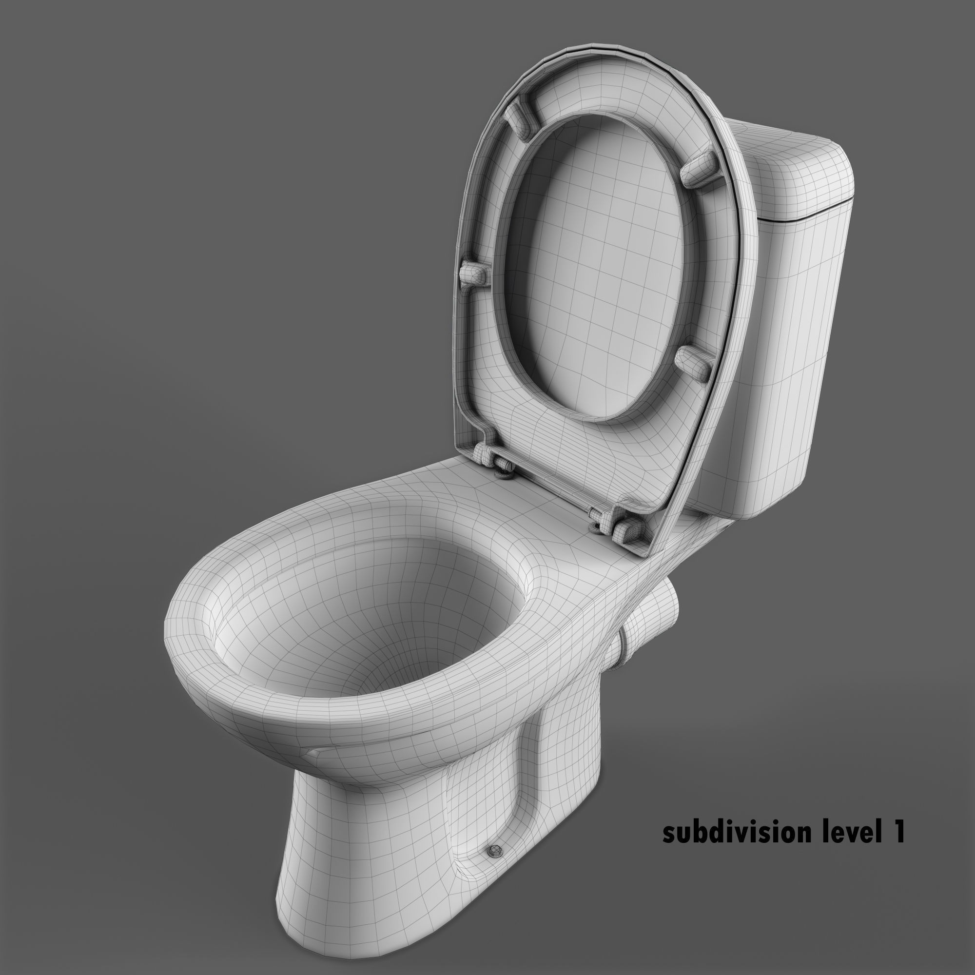 Keramag Renova Floor Toilet - Game-Ready 3D Model - View 17