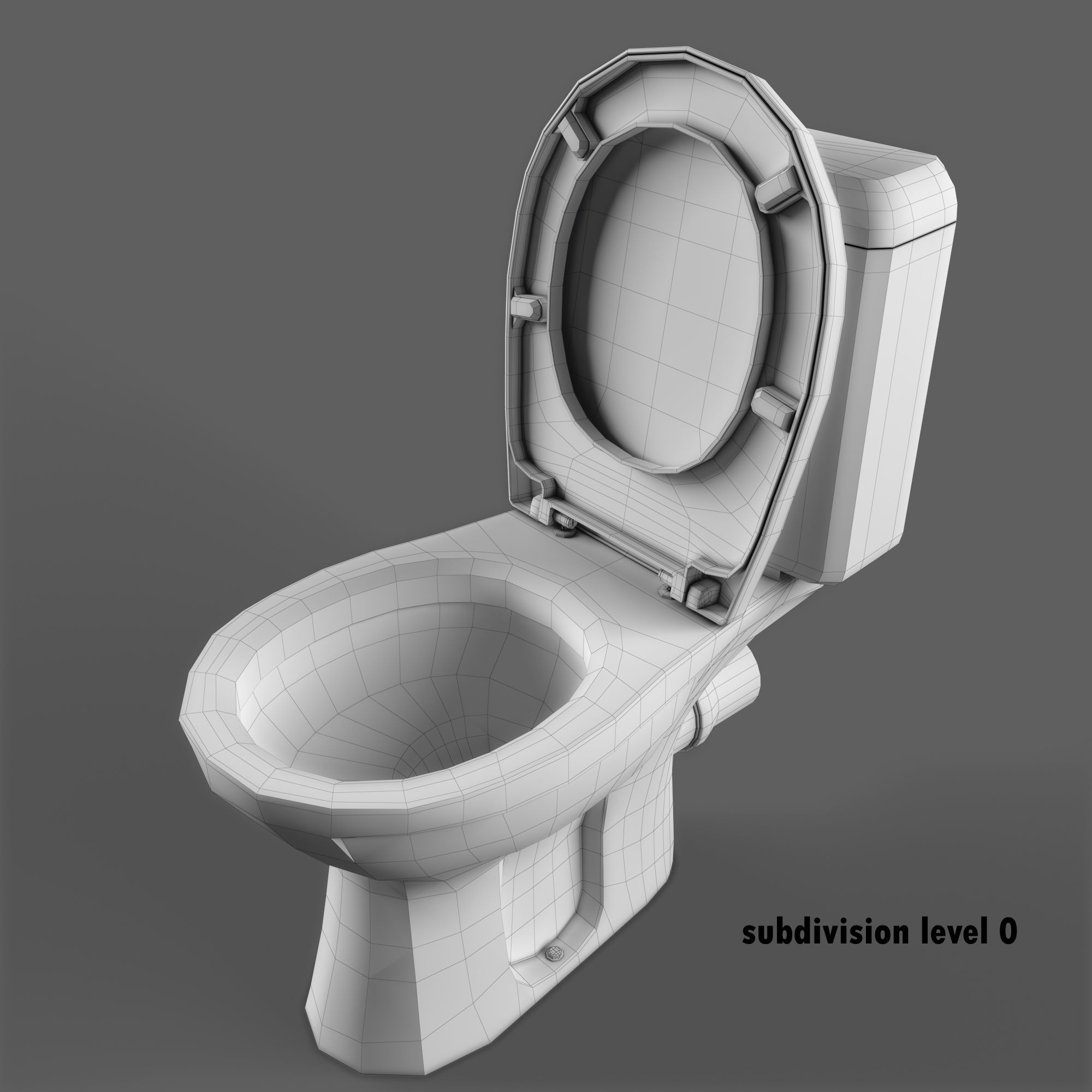 Keramag Renova Floor Toilet - Game-Ready 3D Model - View 18