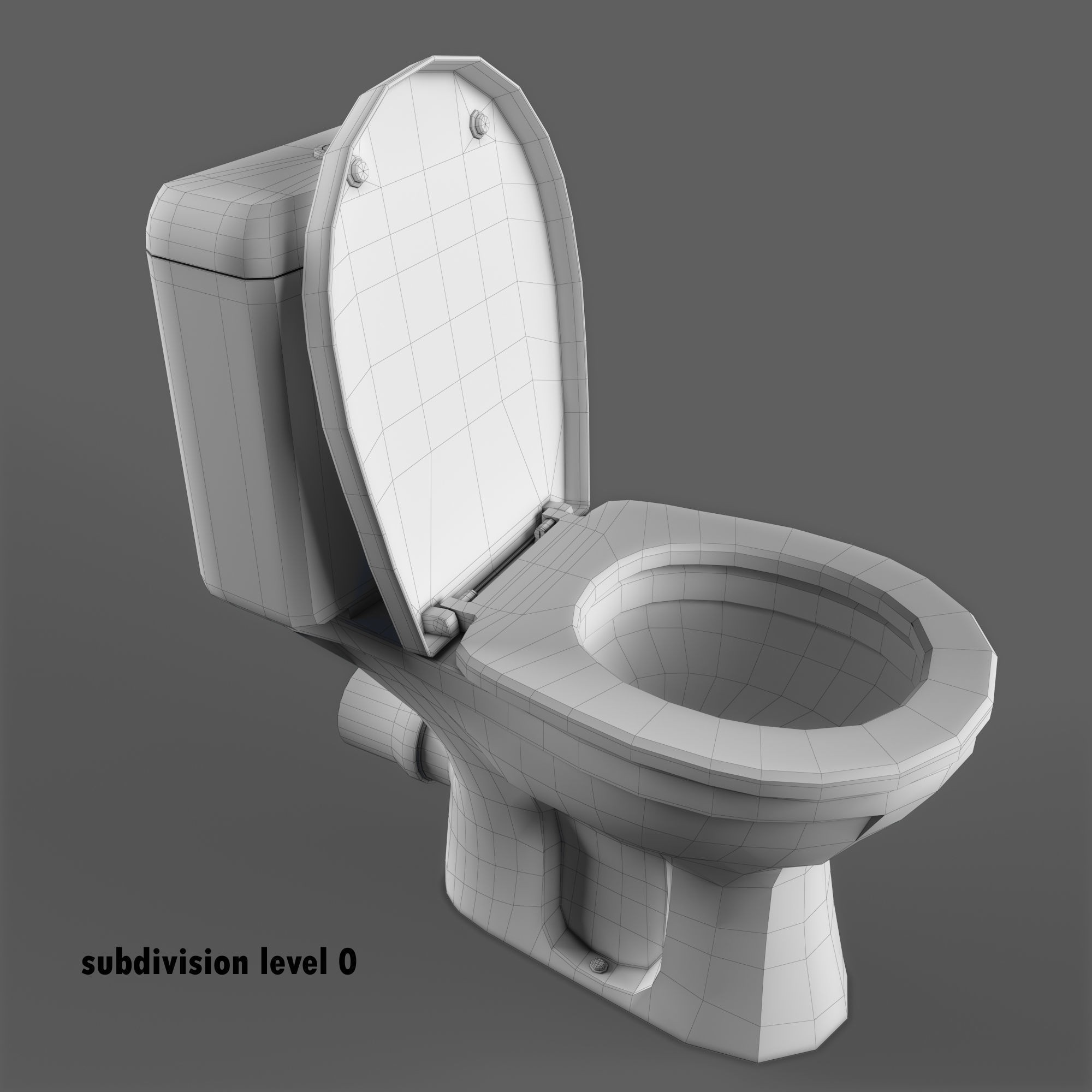 Keramag Renova Floor Toilet - Game-Ready 3D Model - View 21