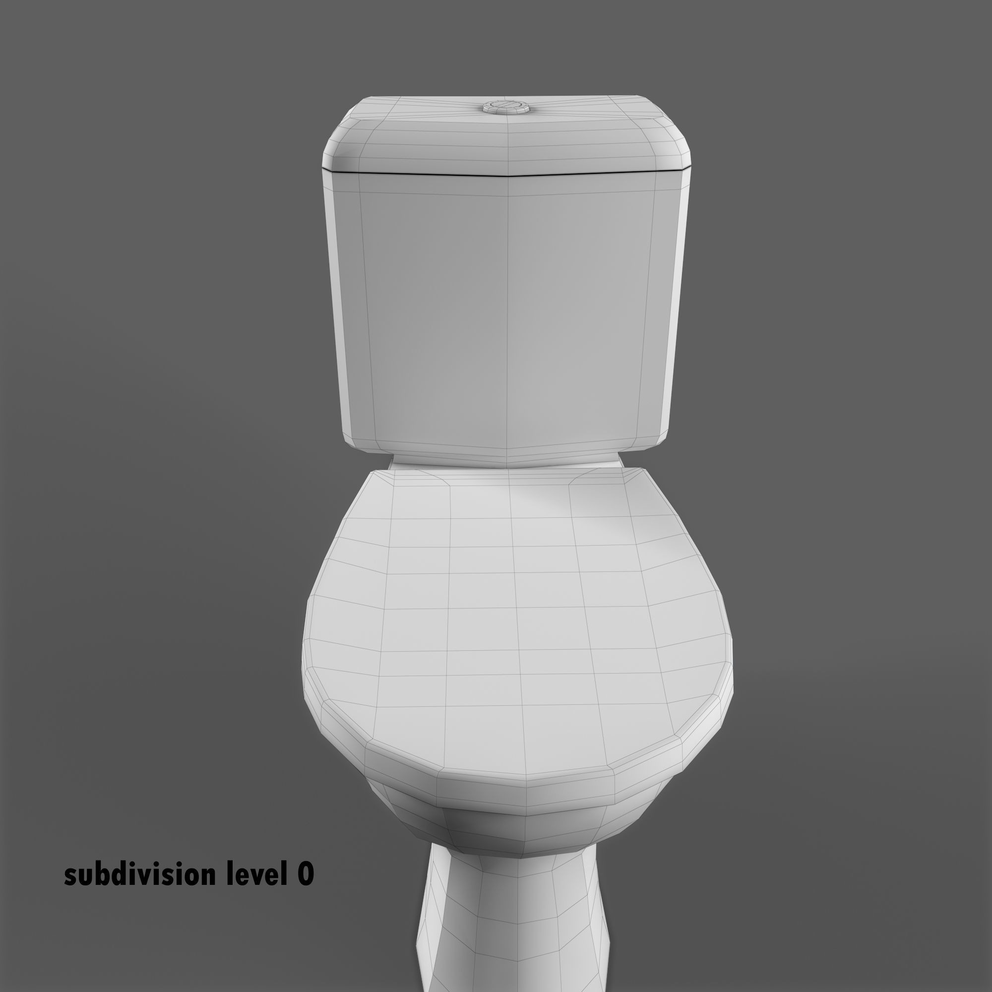 Keramag Renova Floor Toilet - Game-Ready 3D Model - View 22