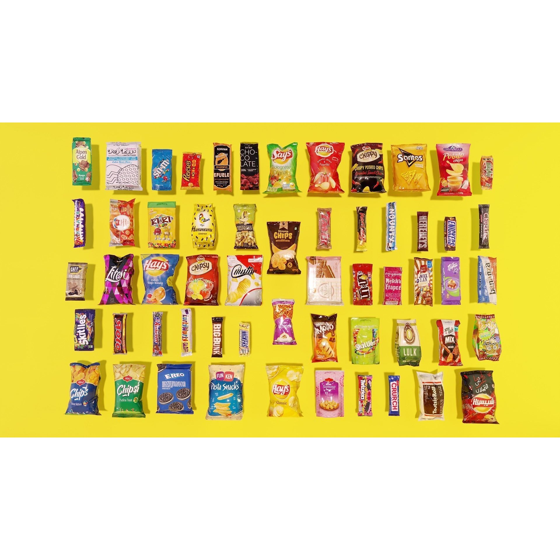 Snack Bars Packages 3D Model – Low Poly Game Asset, PBR Textures - View 3