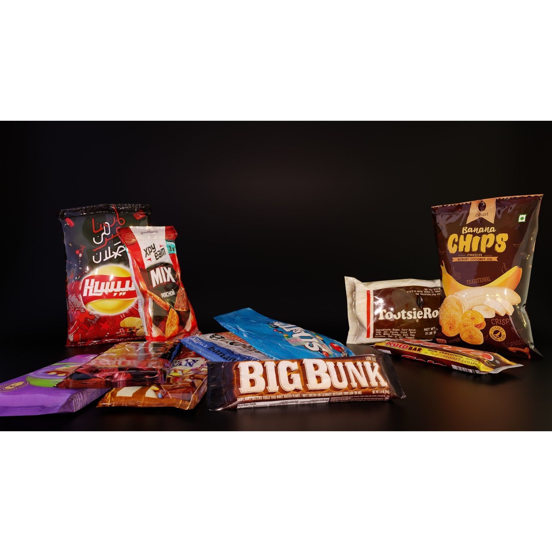 Snack Bars Packages 3D Model – Low Poly Game Asset, PBR Textures - View 8