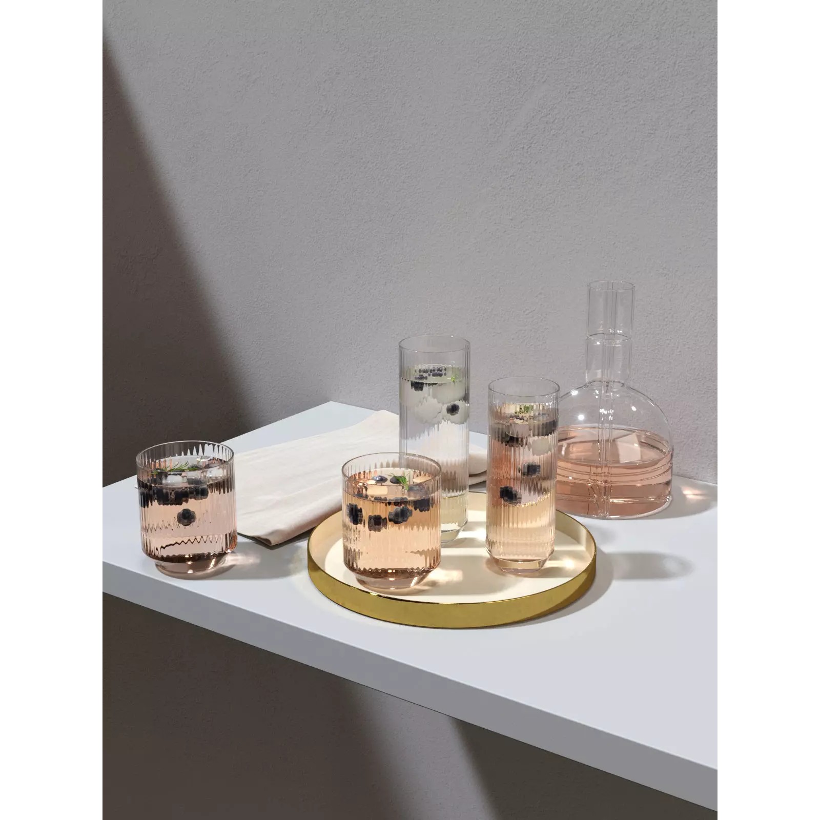 Big Top Drinking Set 3D Model – High Poly Beverage Asset, PBR Textures - View 2