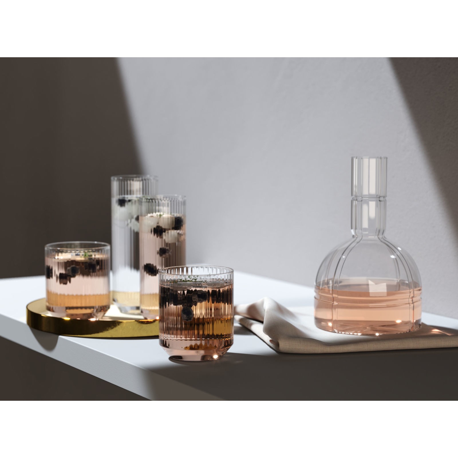 Big Top Drinking Set 3D Model – High Poly Beverage Asset, PBR Textures - View 3