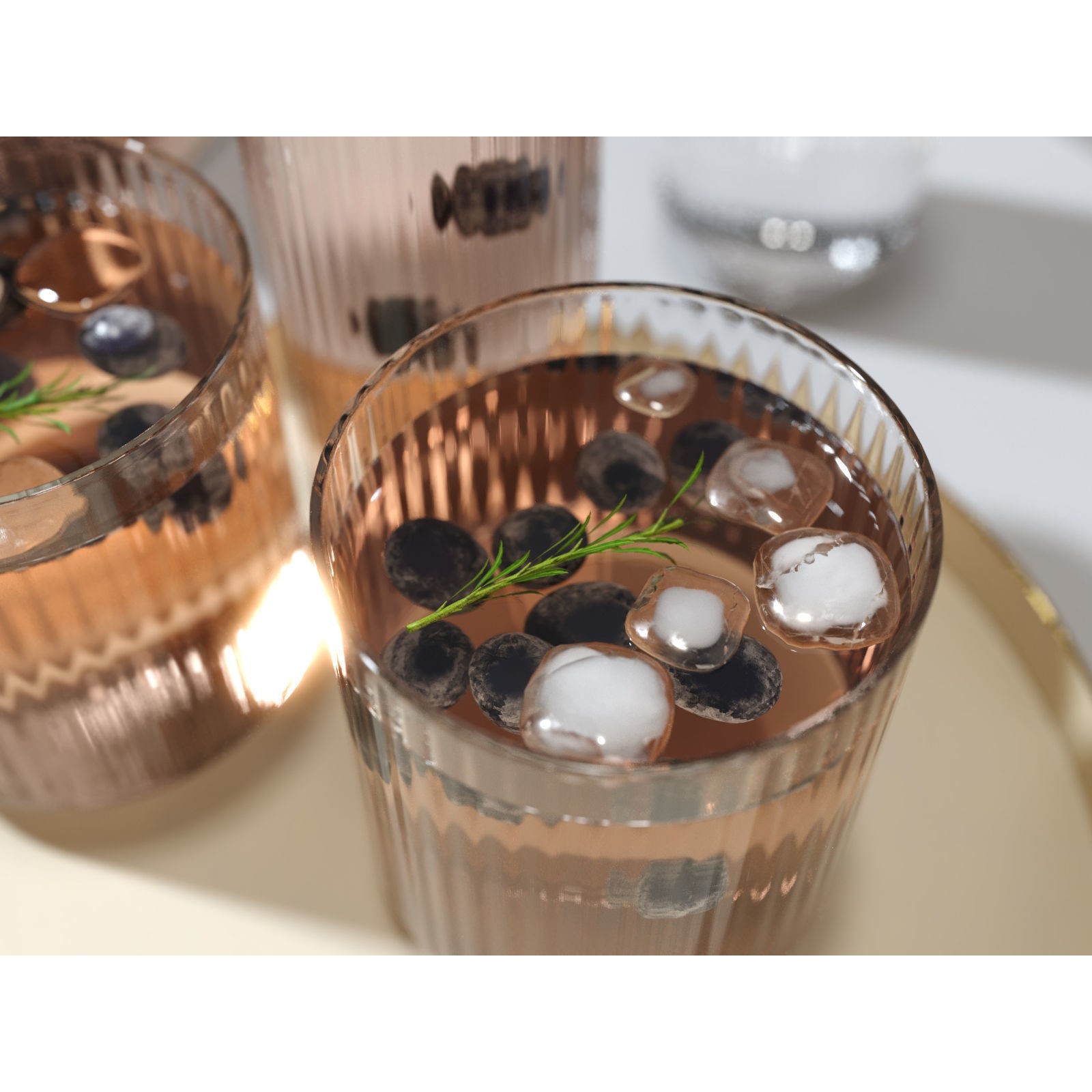 Big Top Drinking Set 3D Model – High Poly Beverage Asset, PBR Textures - View 4