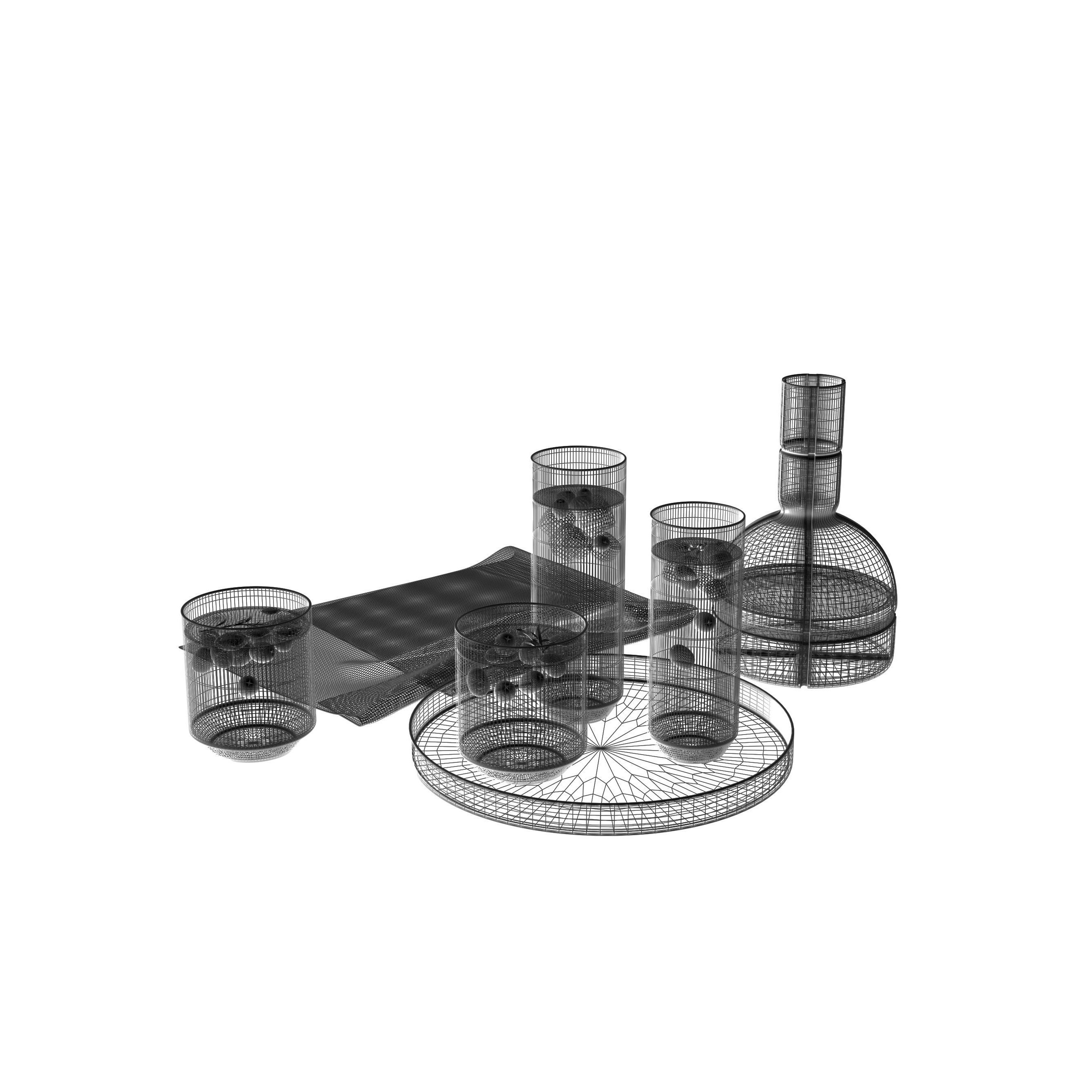 Big Top Drinking Set 3D Model – High Poly Beverage Asset, PBR Textures - View 5