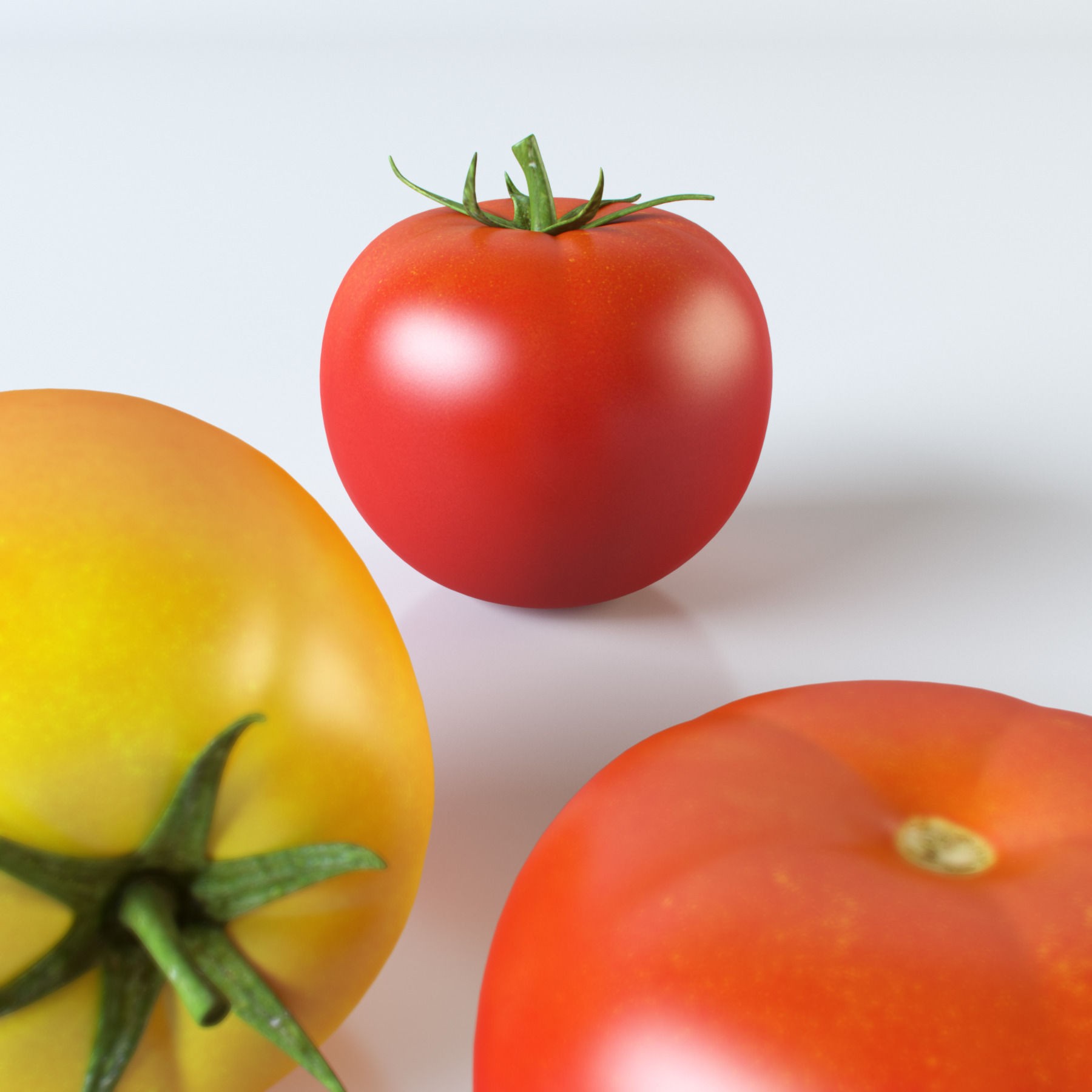 Tomatoes 3D Model – Realistic PBR Vegetable Asset, FBX, OBJ - View 10