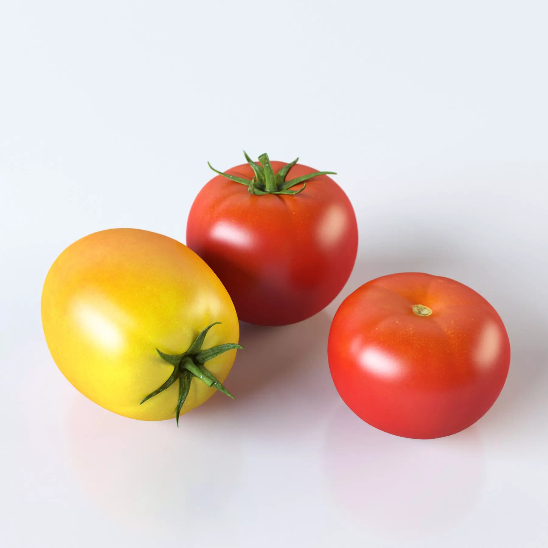 Tomatoes 3D Model – Realistic PBR Vegetable Asset, FBX, OBJ - View 2