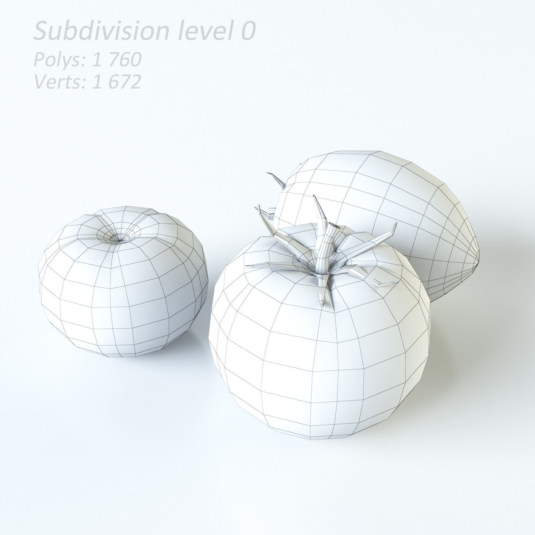 Tomatoes 3D Model – Realistic PBR Vegetable Asset, FBX, OBJ - View 7