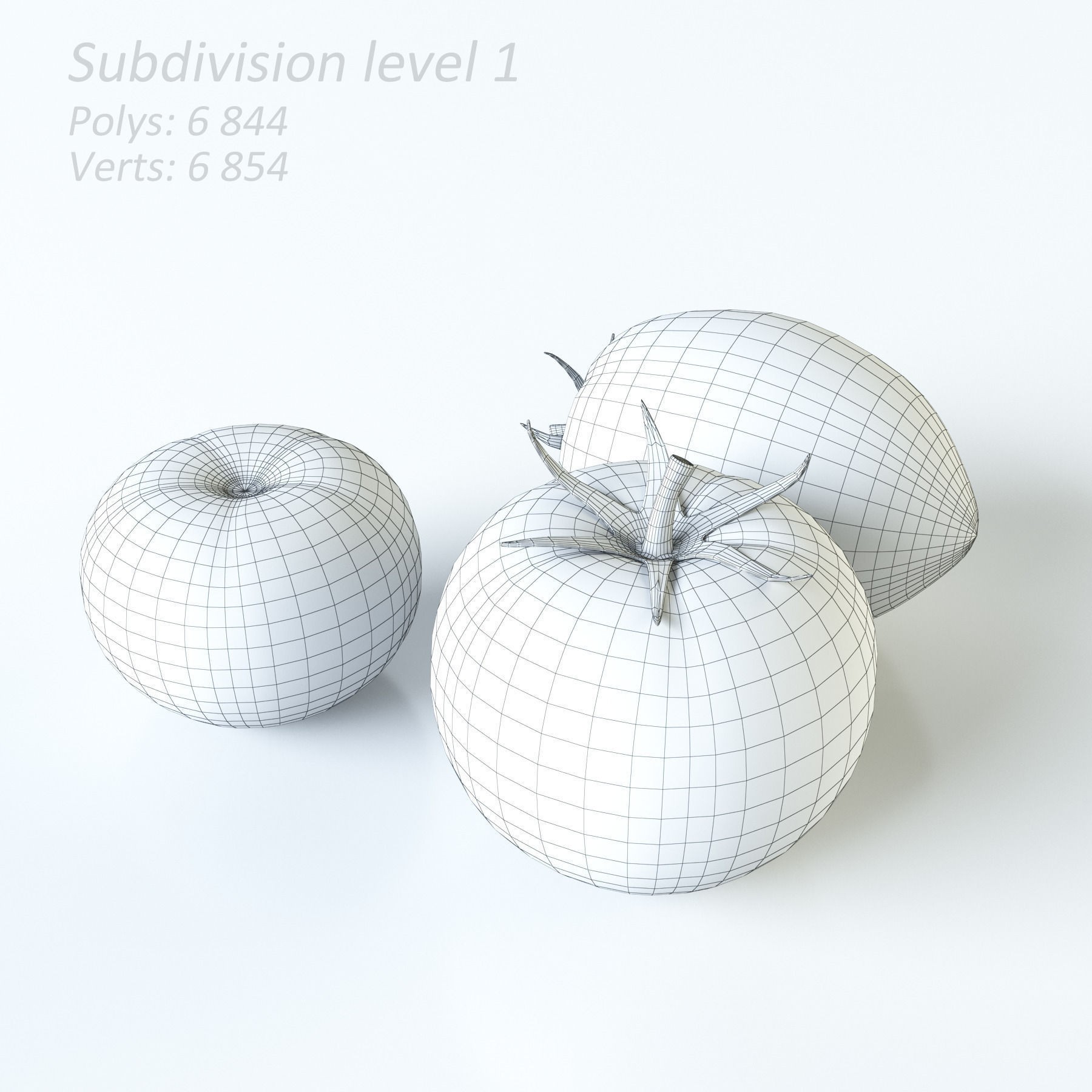 Tomatoes 3D Model – Realistic PBR Vegetable Asset, FBX, OBJ - View 8