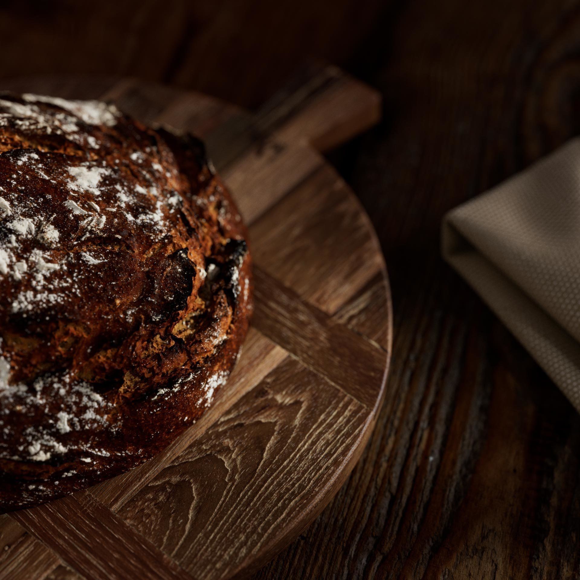Rye Bread 3D Model – Photorealistic Bakery Asset, FBX, OBJ - View 4