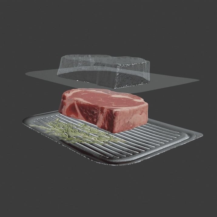 Board Steak 3D Model – High-Quality Photorealistic Food Asset, Blender - View 7