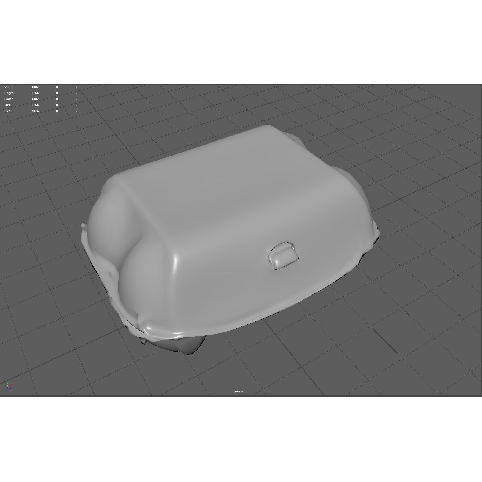 Egg Box 3D Model – Low Poly Game Asset, PBR, Multiple Formats - View 10