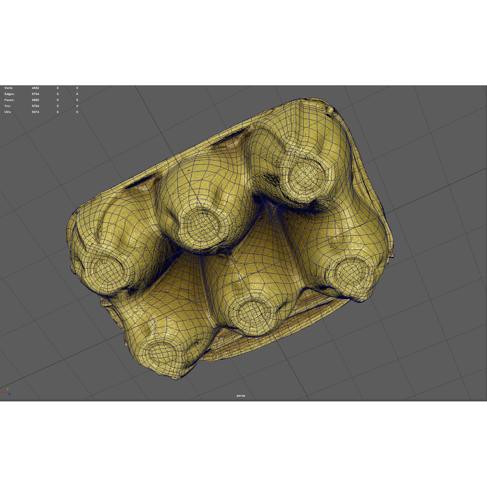 Egg Box 3D Model – Low Poly Game Asset, PBR, Multiple Formats - View 15