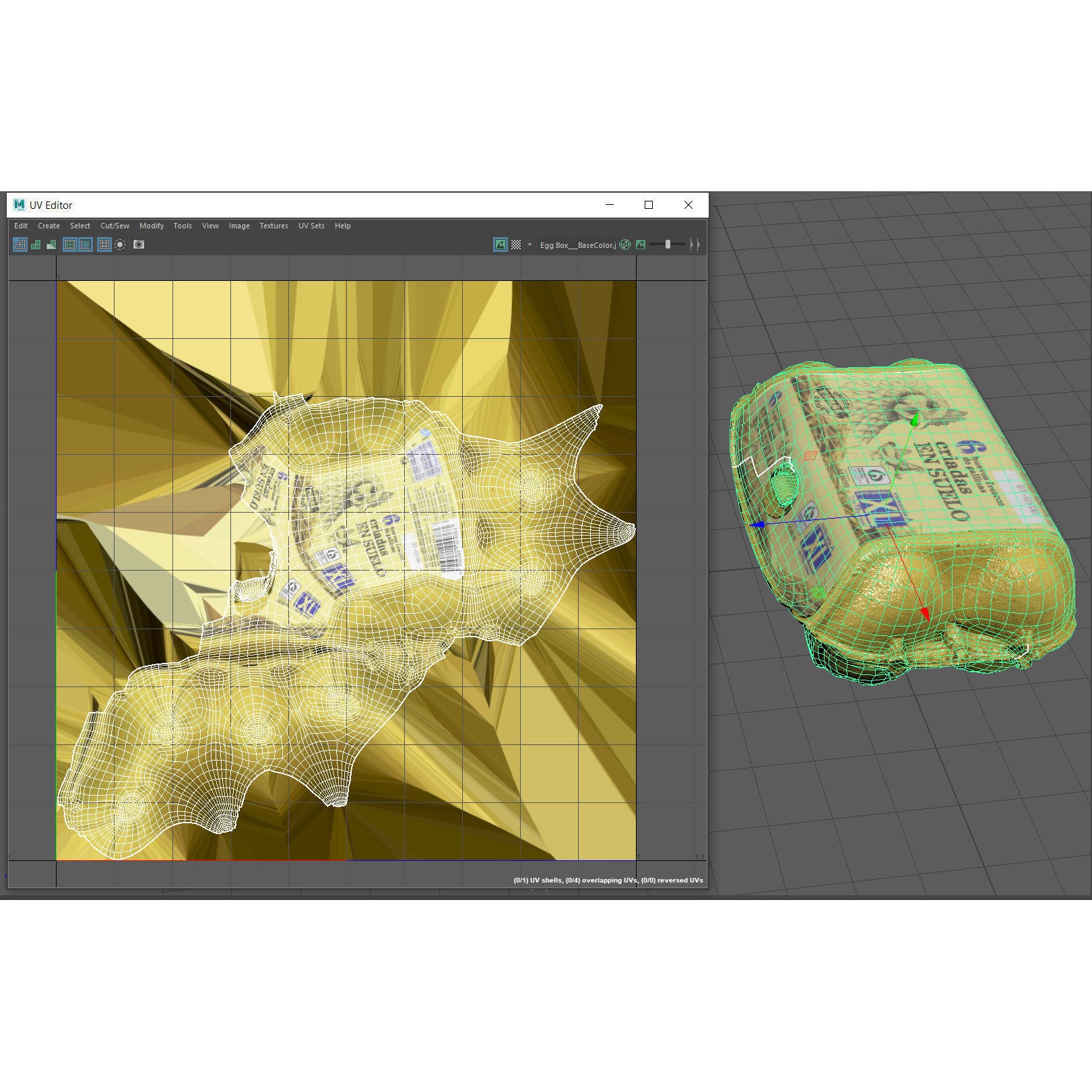 Egg Box 3D Model – Low Poly Game Asset, PBR, Multiple Formats - View 16
