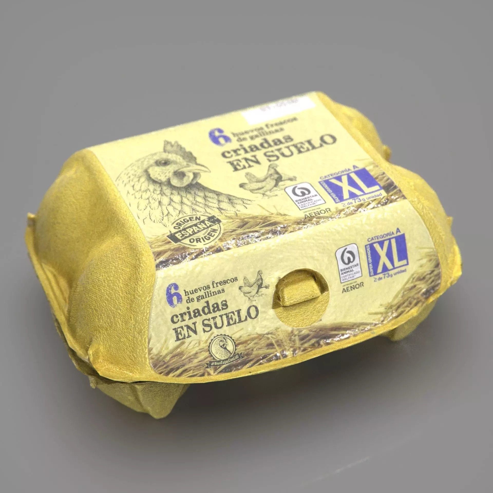 Egg Box 3D Model – Low Poly Game Asset, PBR, Multiple Formats - View 2