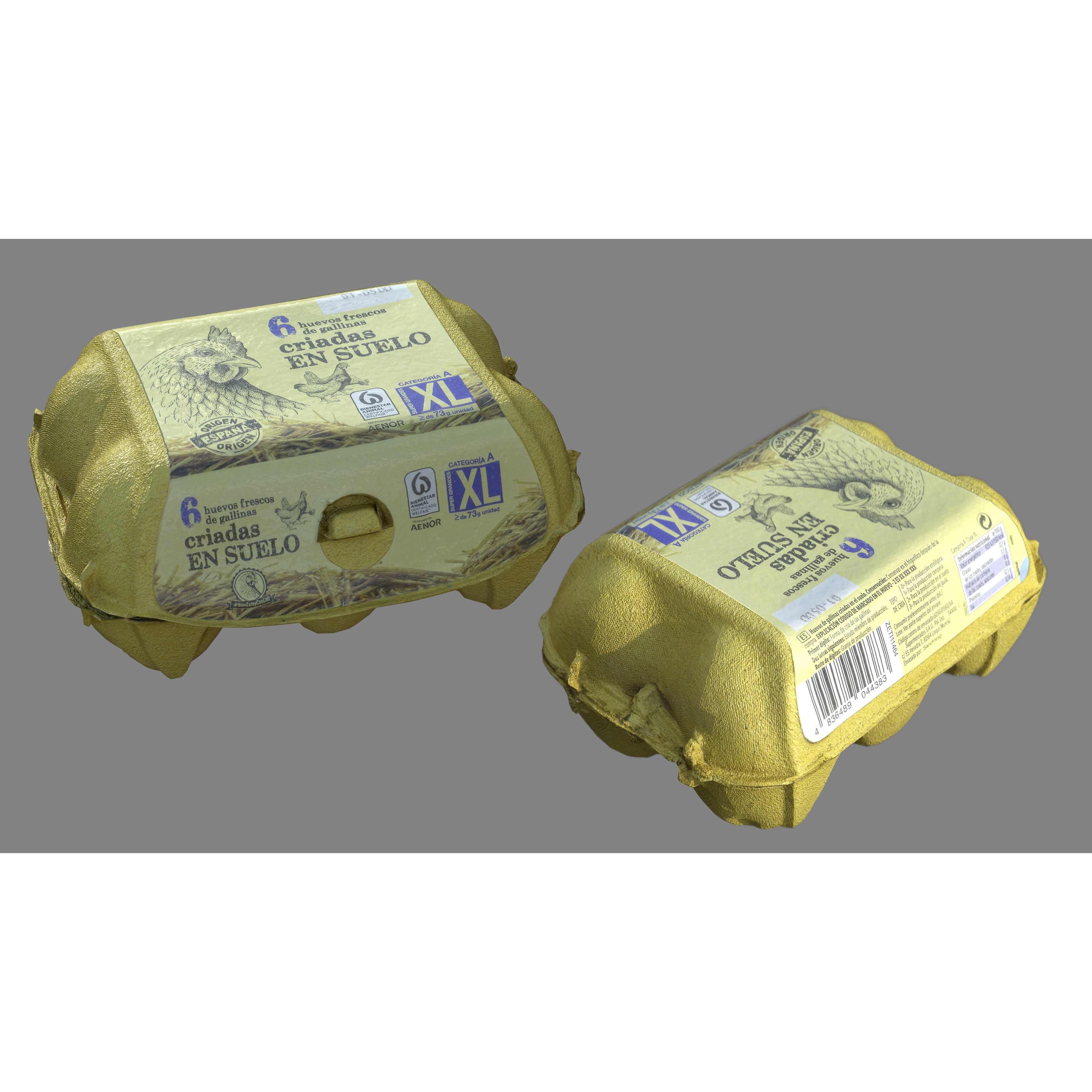 Egg Box 3D Model – Low Poly Game Asset, PBR, Multiple Formats - View 7