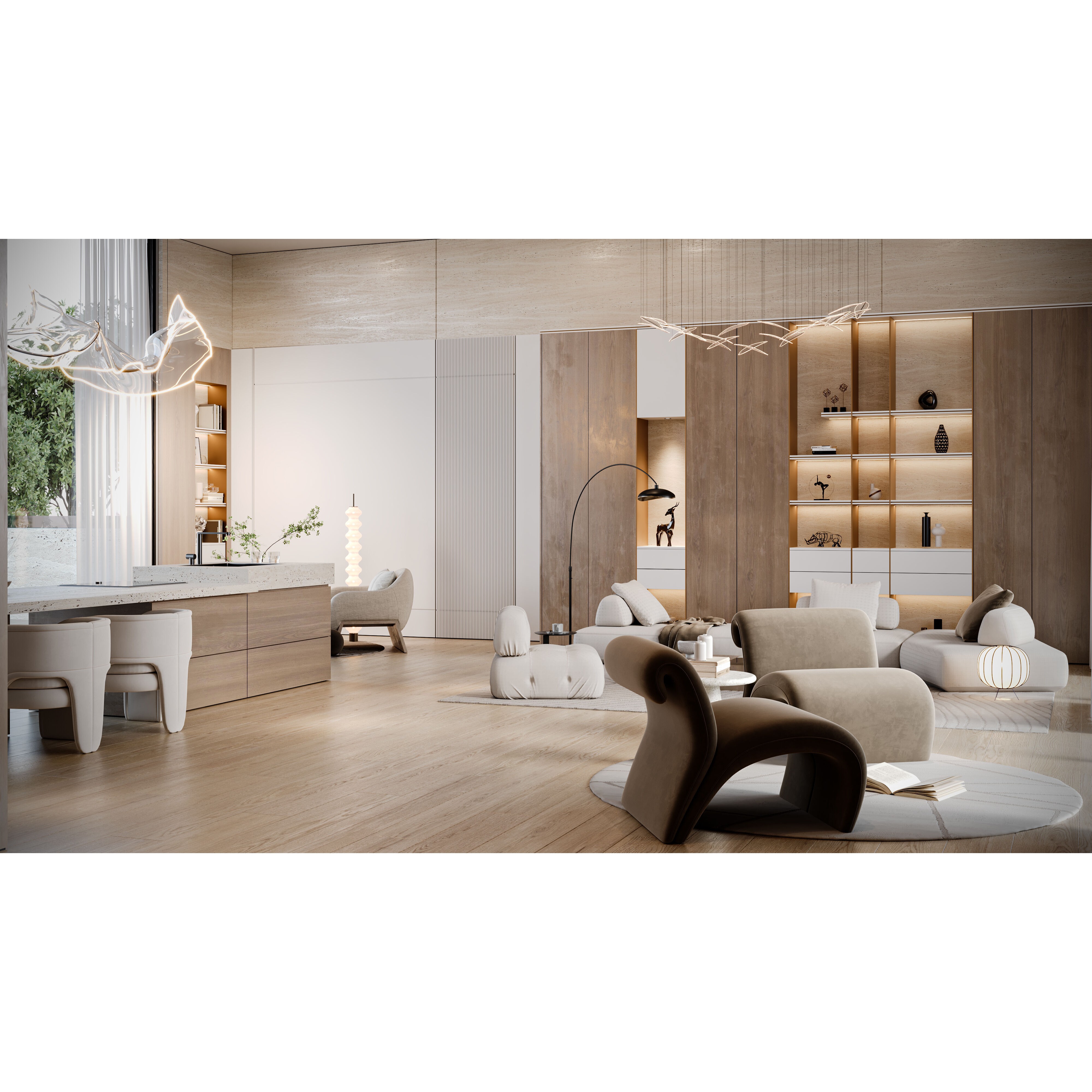 Living Area - Game-Ready 3D Model - View 5