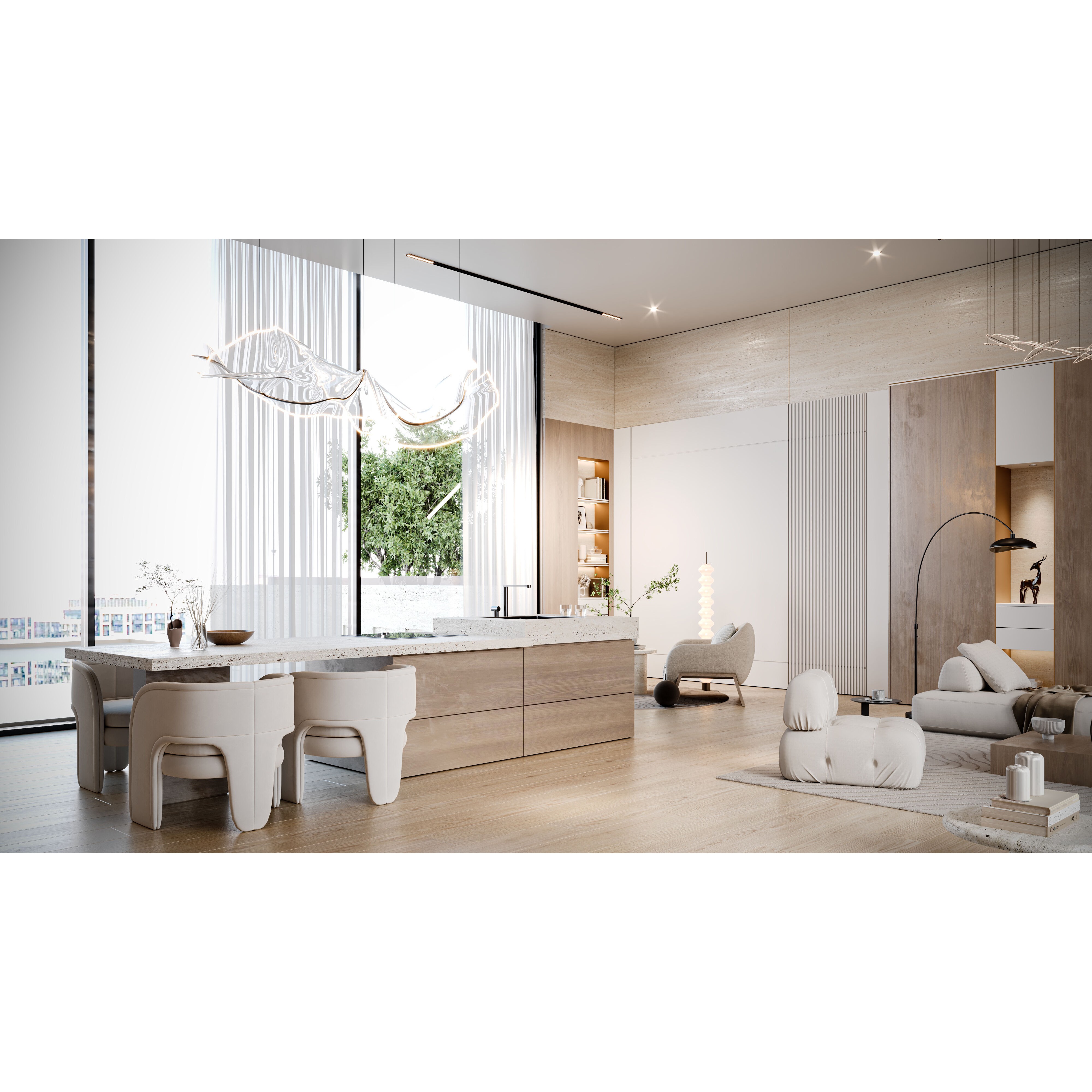 Living Area - Game-Ready 3D Model - View 6