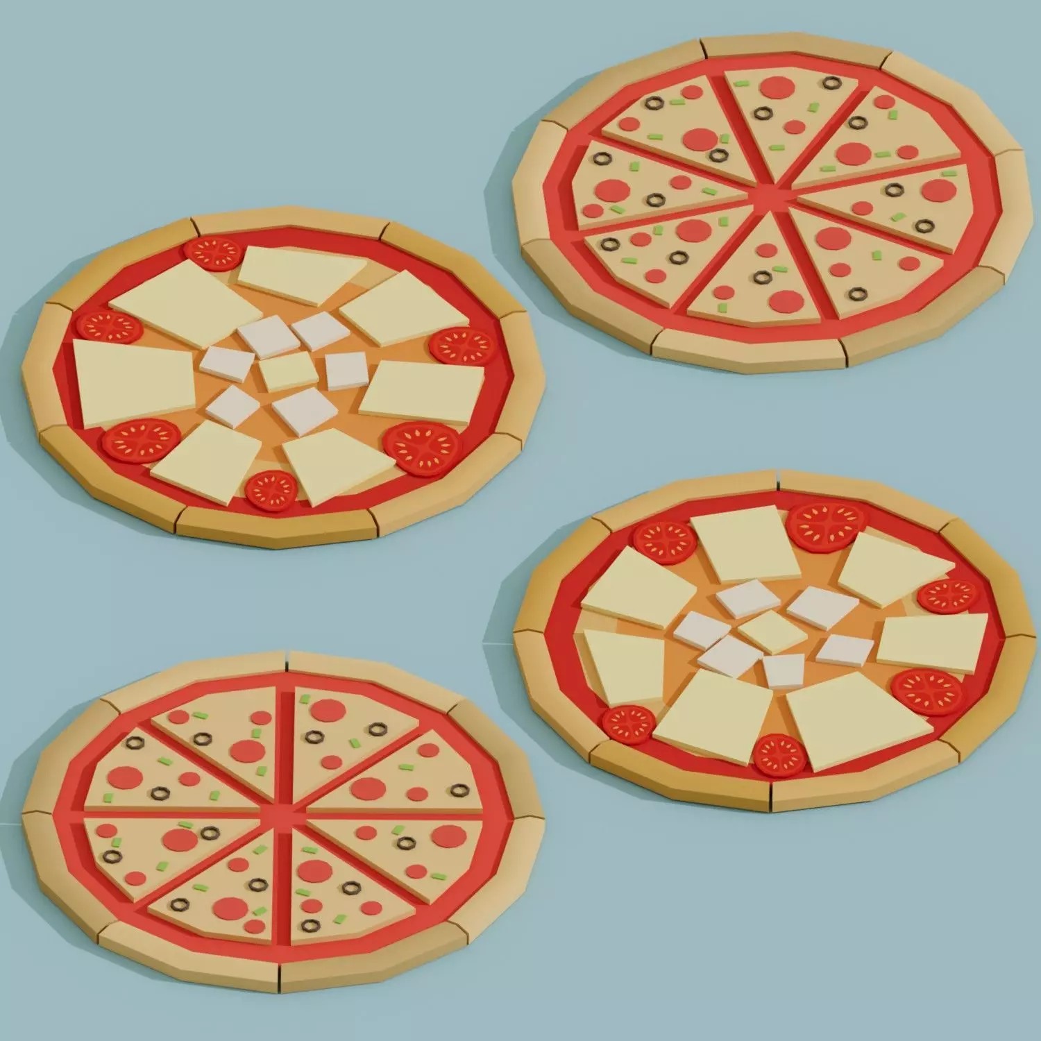 Food Mega Collection 3D Model – Low Poly Game-Ready Asset, FBX, OBJ - View 11