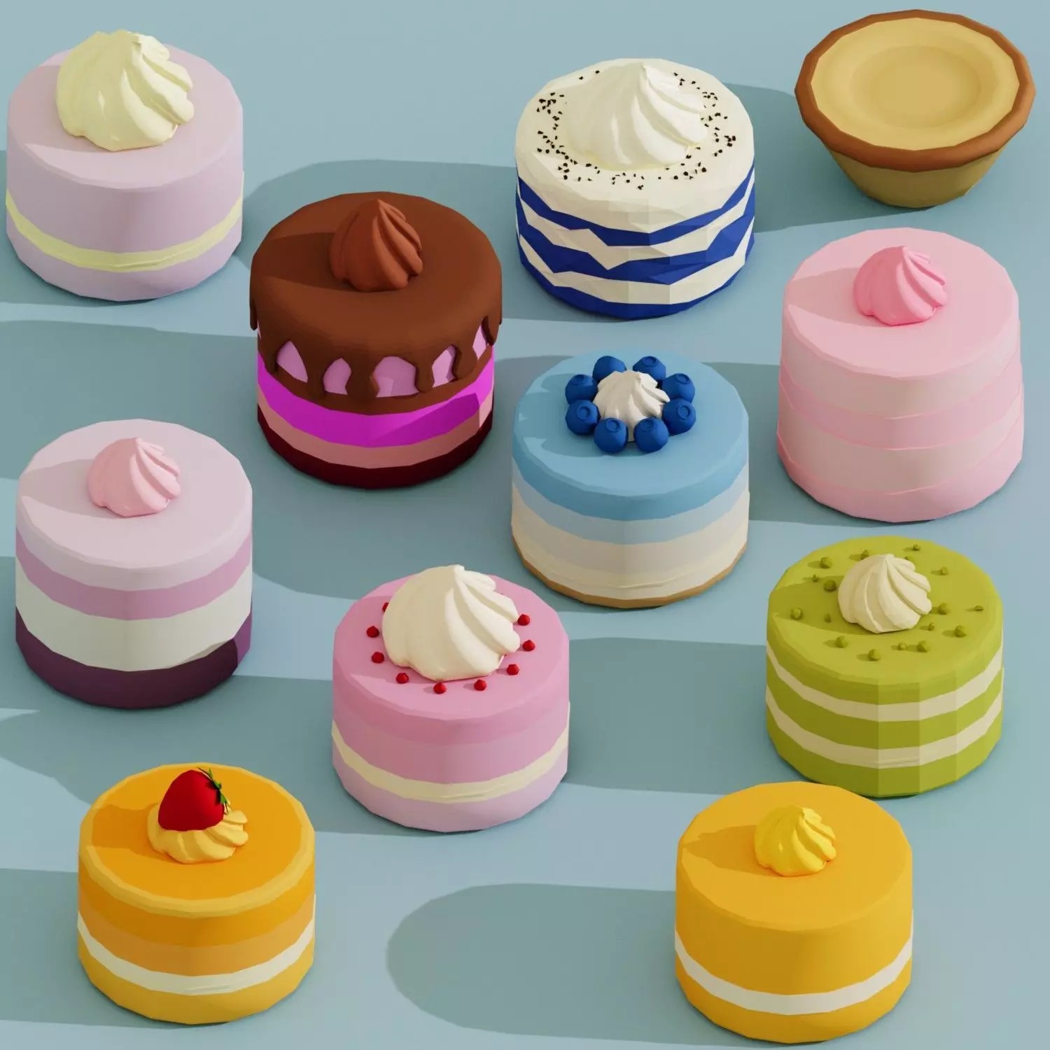 Food Mega Collection 3D Model – Low Poly Game-Ready Asset, FBX, OBJ - View 12