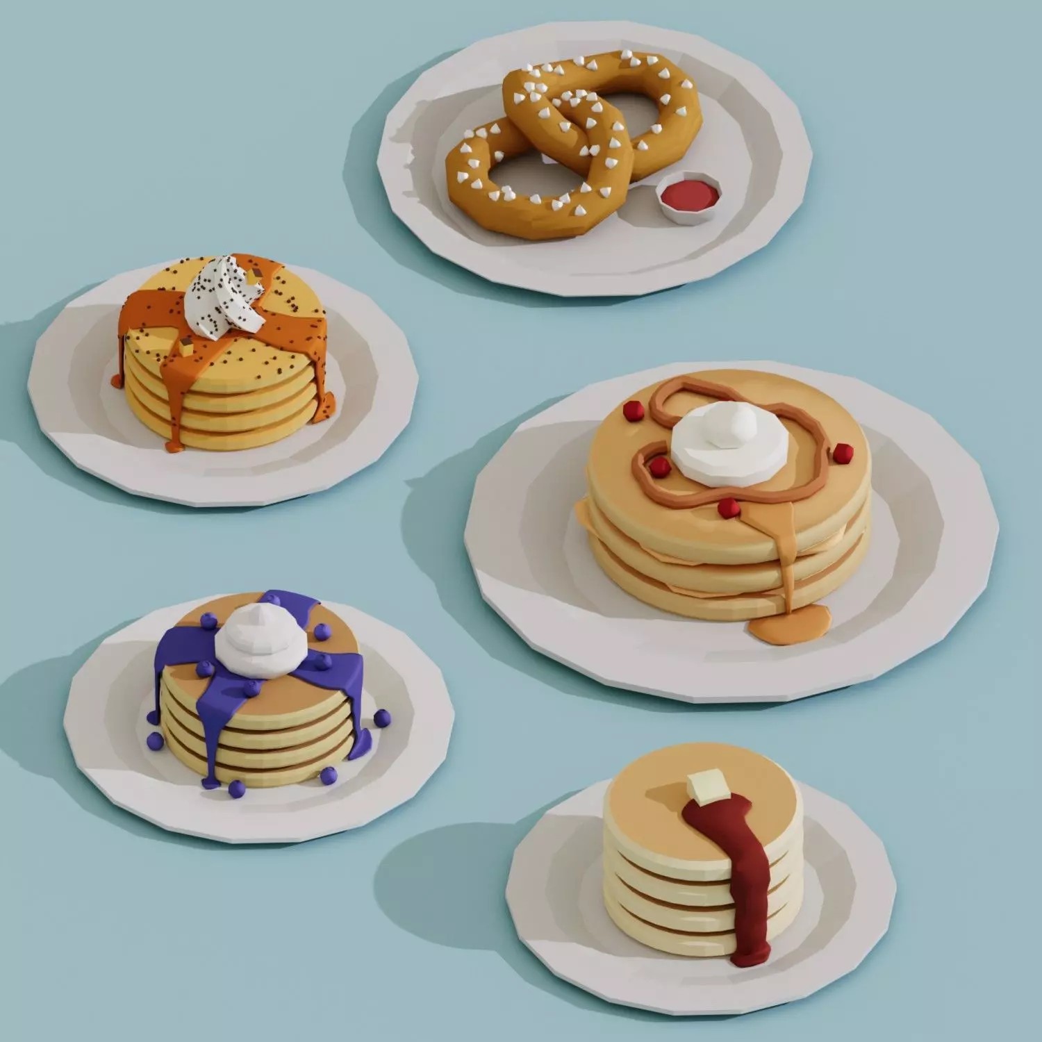 Food Mega Collection 3D Model – Low Poly Game-Ready Asset, FBX, OBJ - View 4