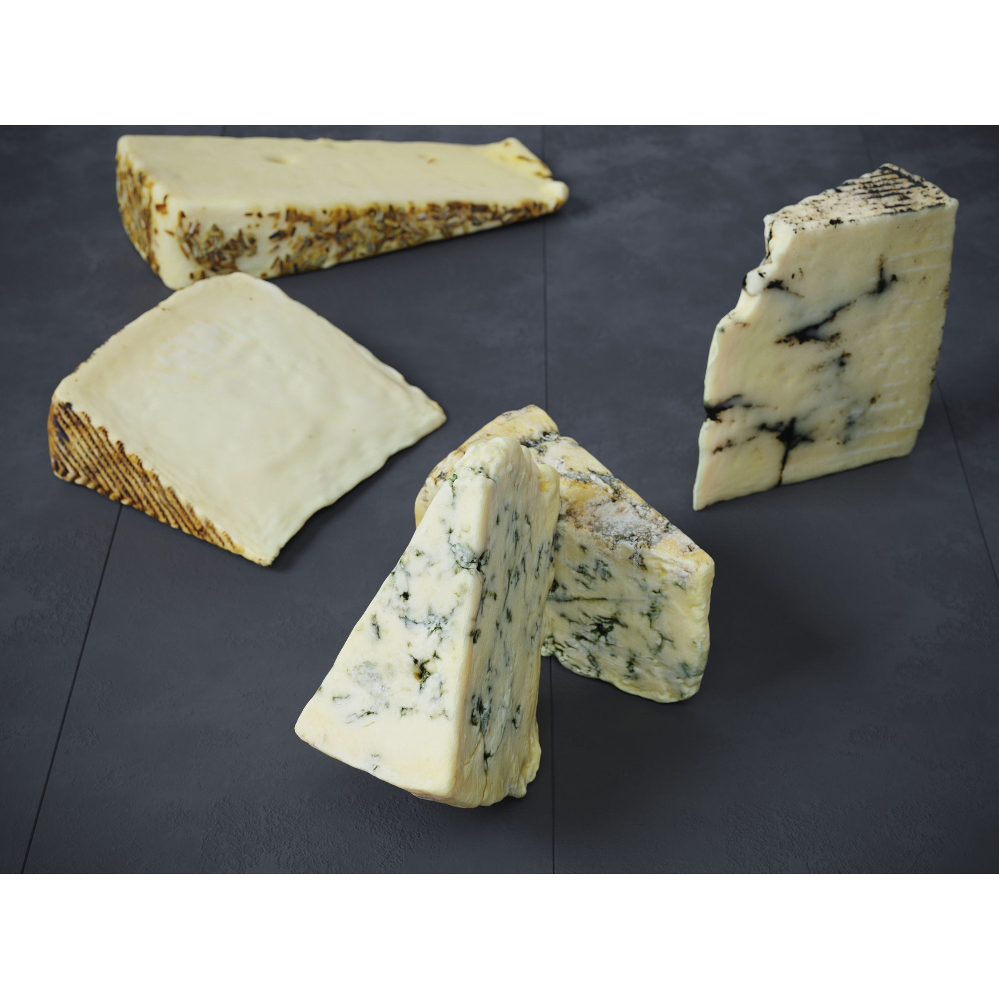 Cheese 3D Model – Photogrammetry High Poly PBR Asset, FBX/OBJ - View 4