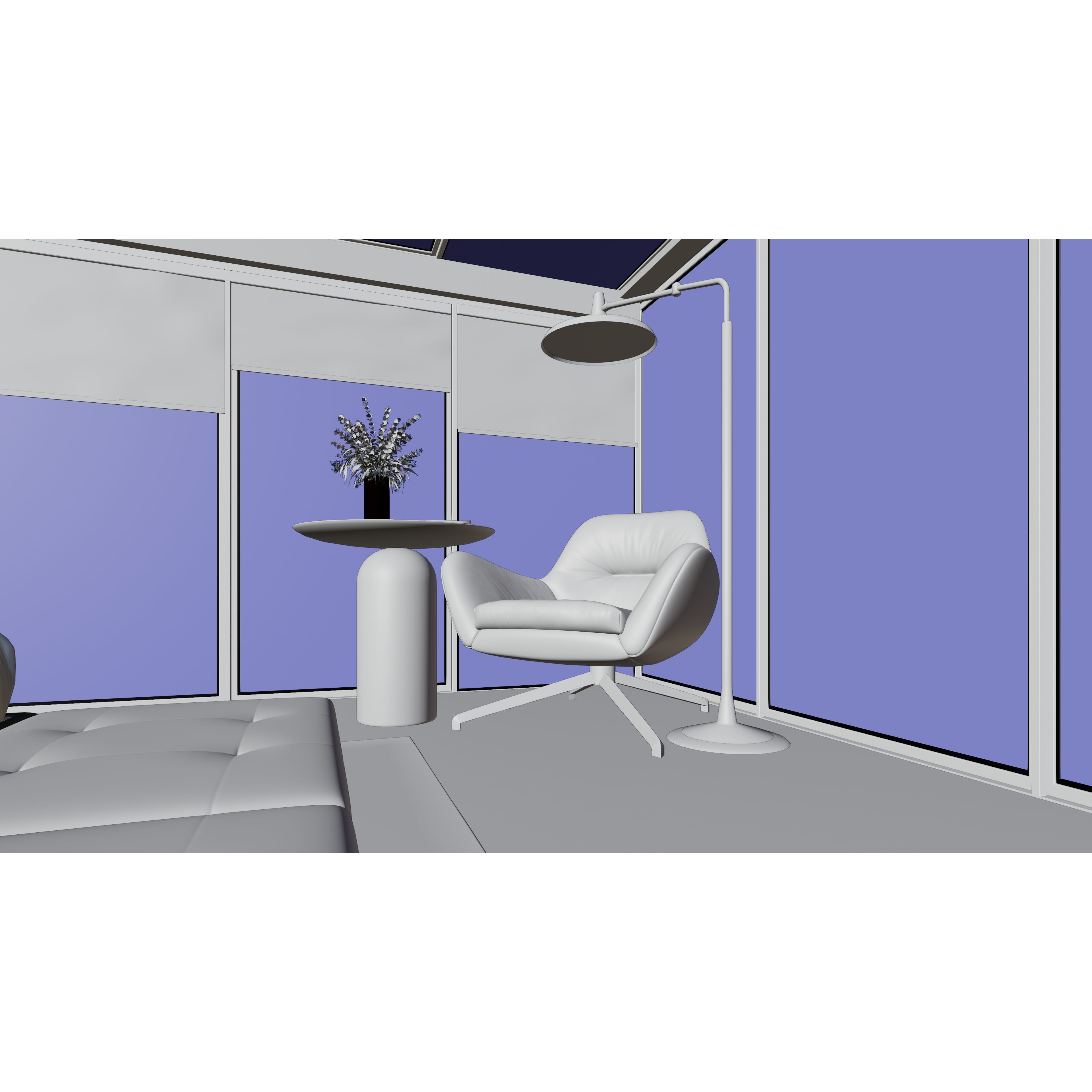 Photorealistic Bedroom - Optimized Interior 3D Model - View 10