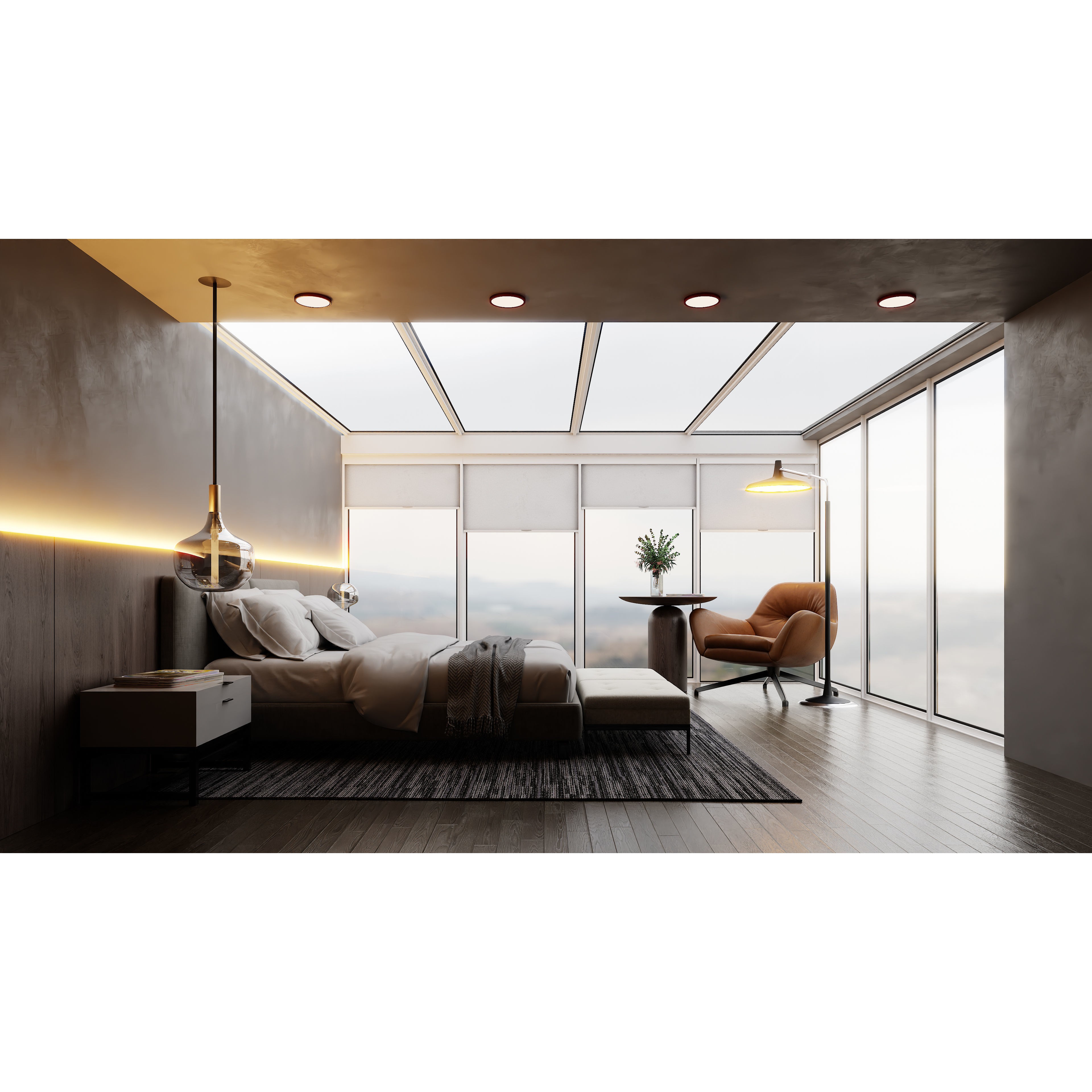 Photorealistic Bedroom - Optimized Interior 3D Model - View 3