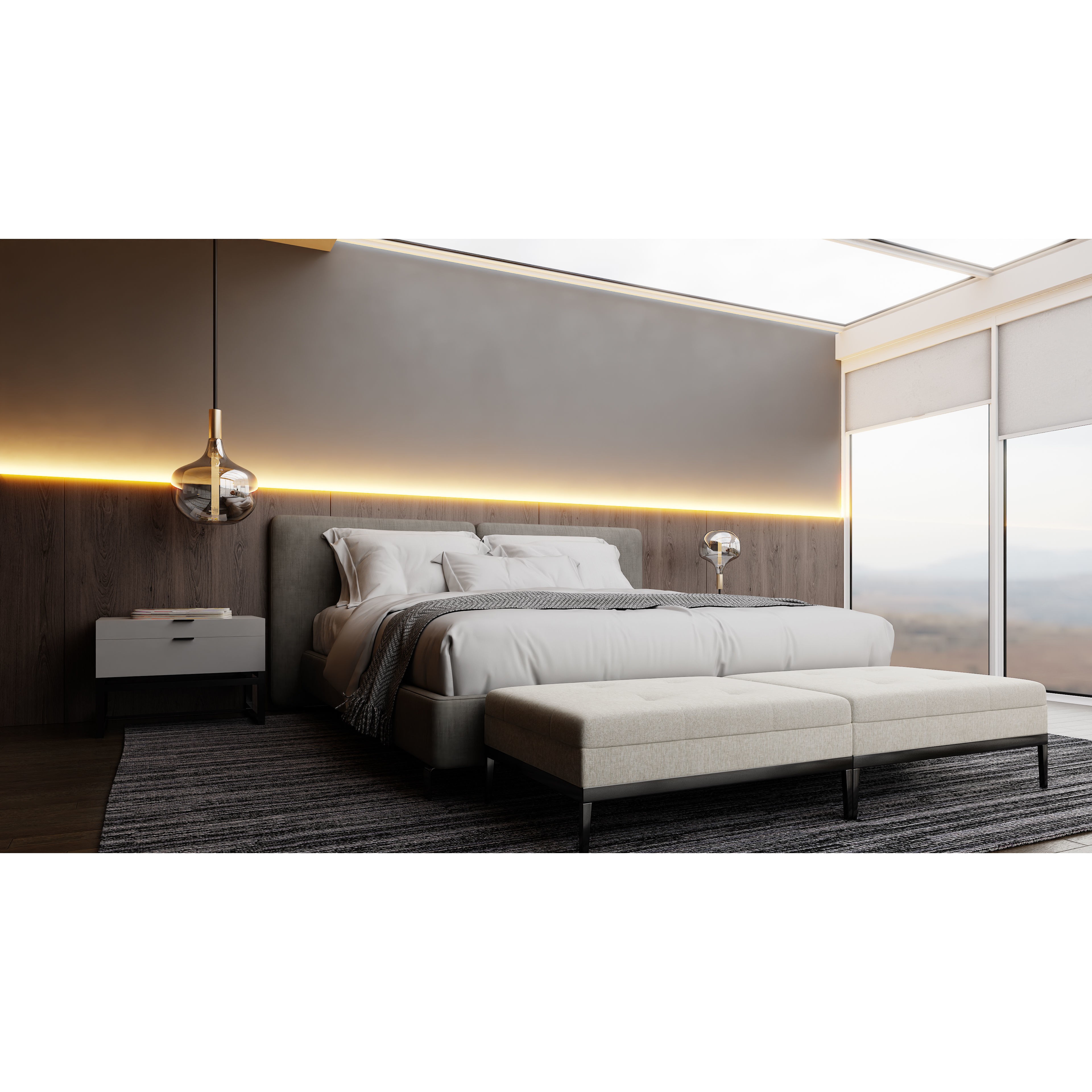 Photorealistic Bedroom - Optimized Interior 3D Model - View 4
