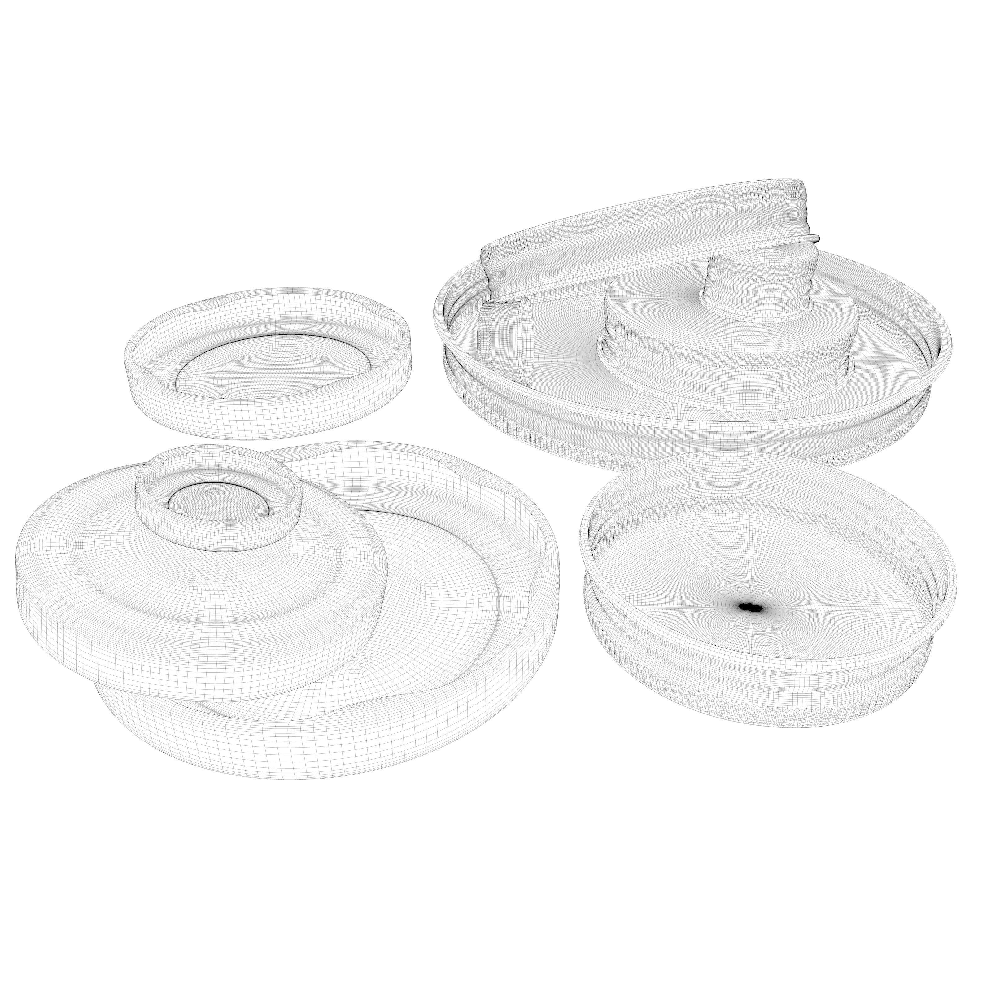 Bottle Caps 3D Model – Realistic Kitchenware Asset, FBX & OBJ - View 14