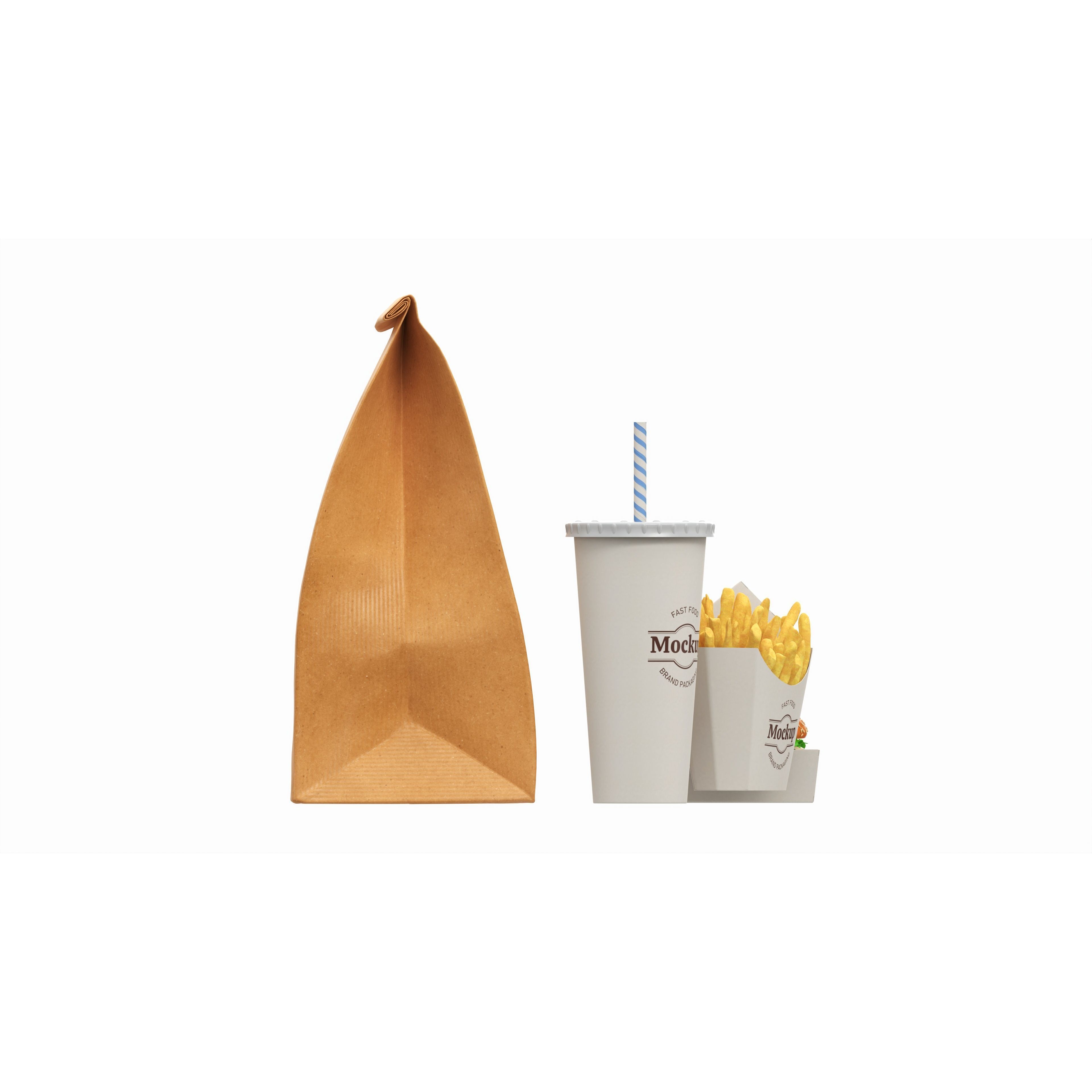 Fast Food Packaging Set 3D Model – PBR Textures, Game-Ready Formats - View 7