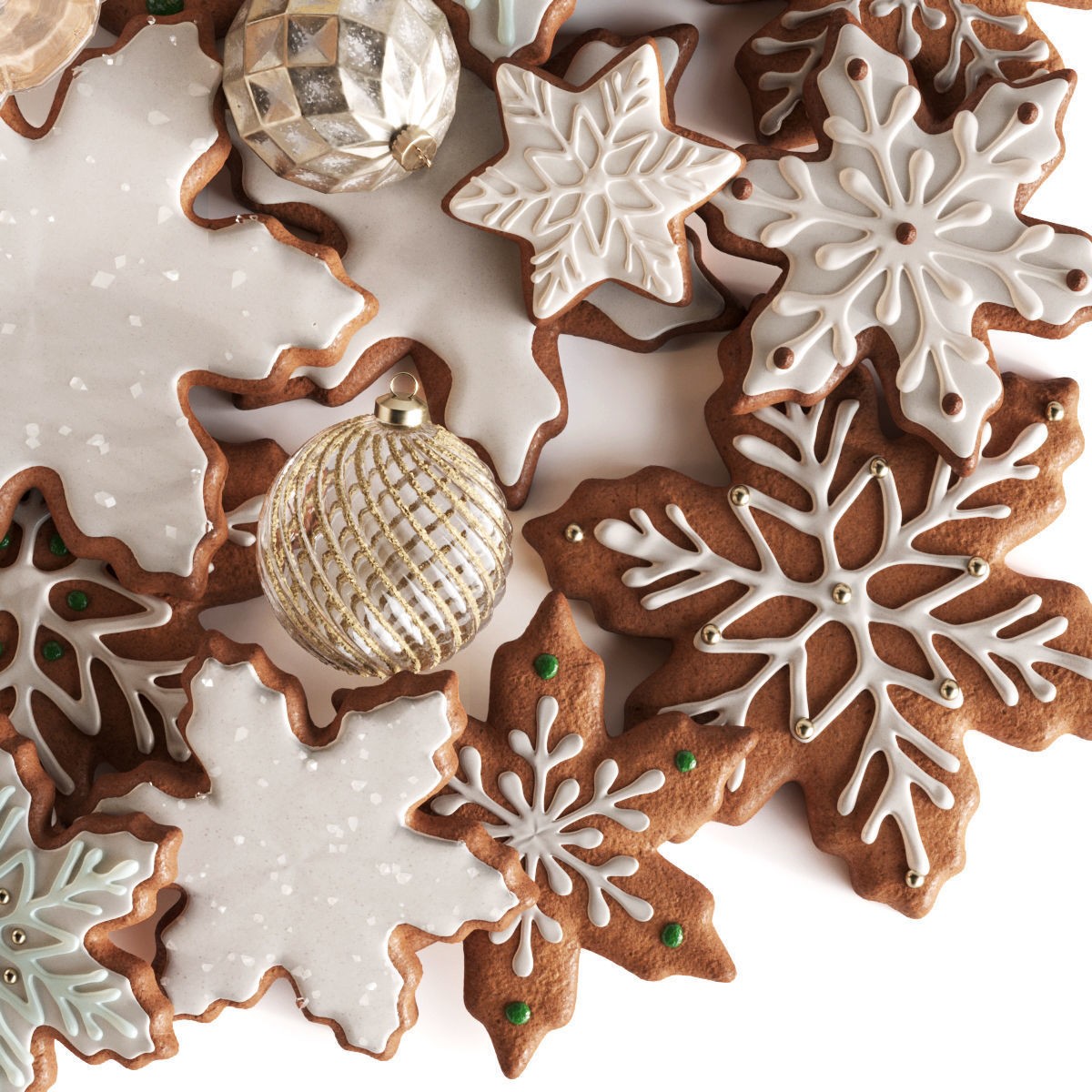 Christmas Cookies 3D Model – High Poly PBR Textured FBX - View 3