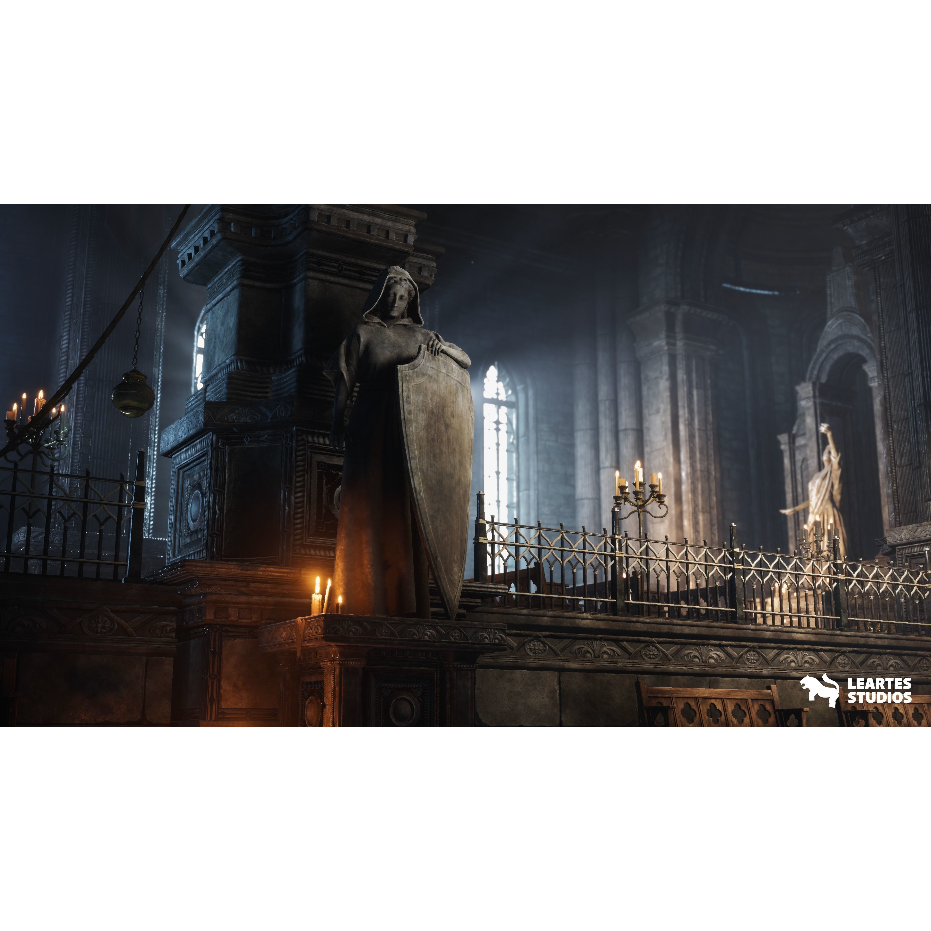 Ancient Cathedral Environment - Low-Poly Game-Ready 3D Model - View 11